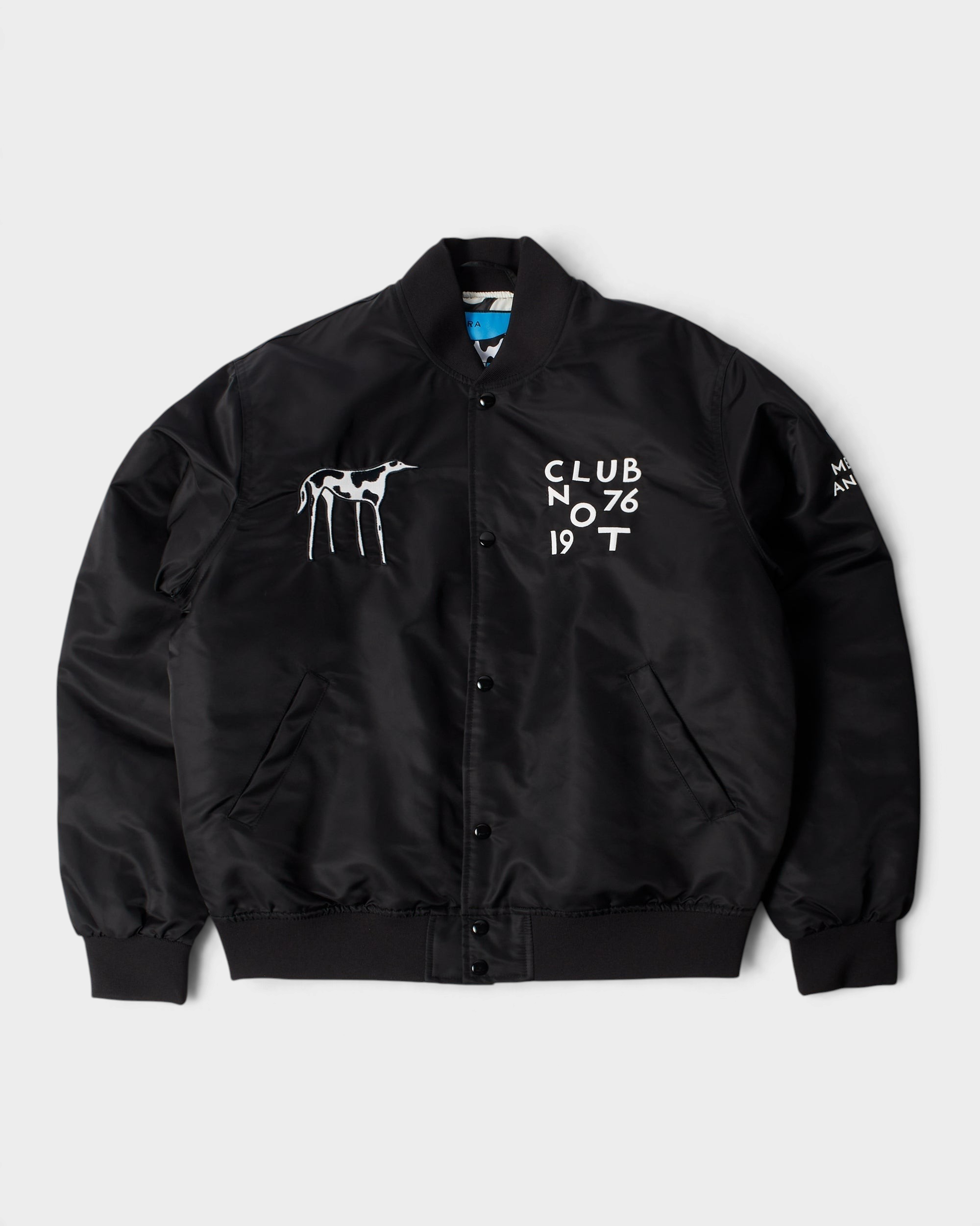 by Parra Club Not 1976 Satin Bomber Jacket - Black – Lockwood Avenue