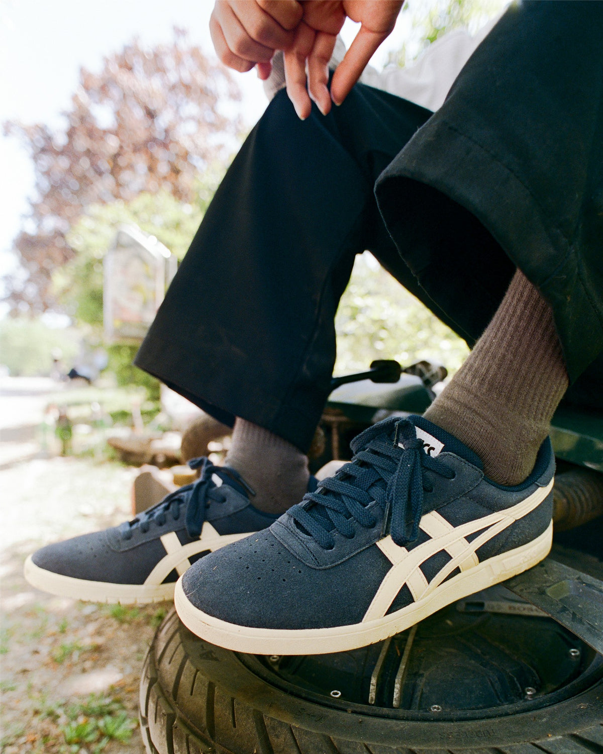 Asics Skateboarding GEL-Vickka Pro Shoes - Midnight/Ivory