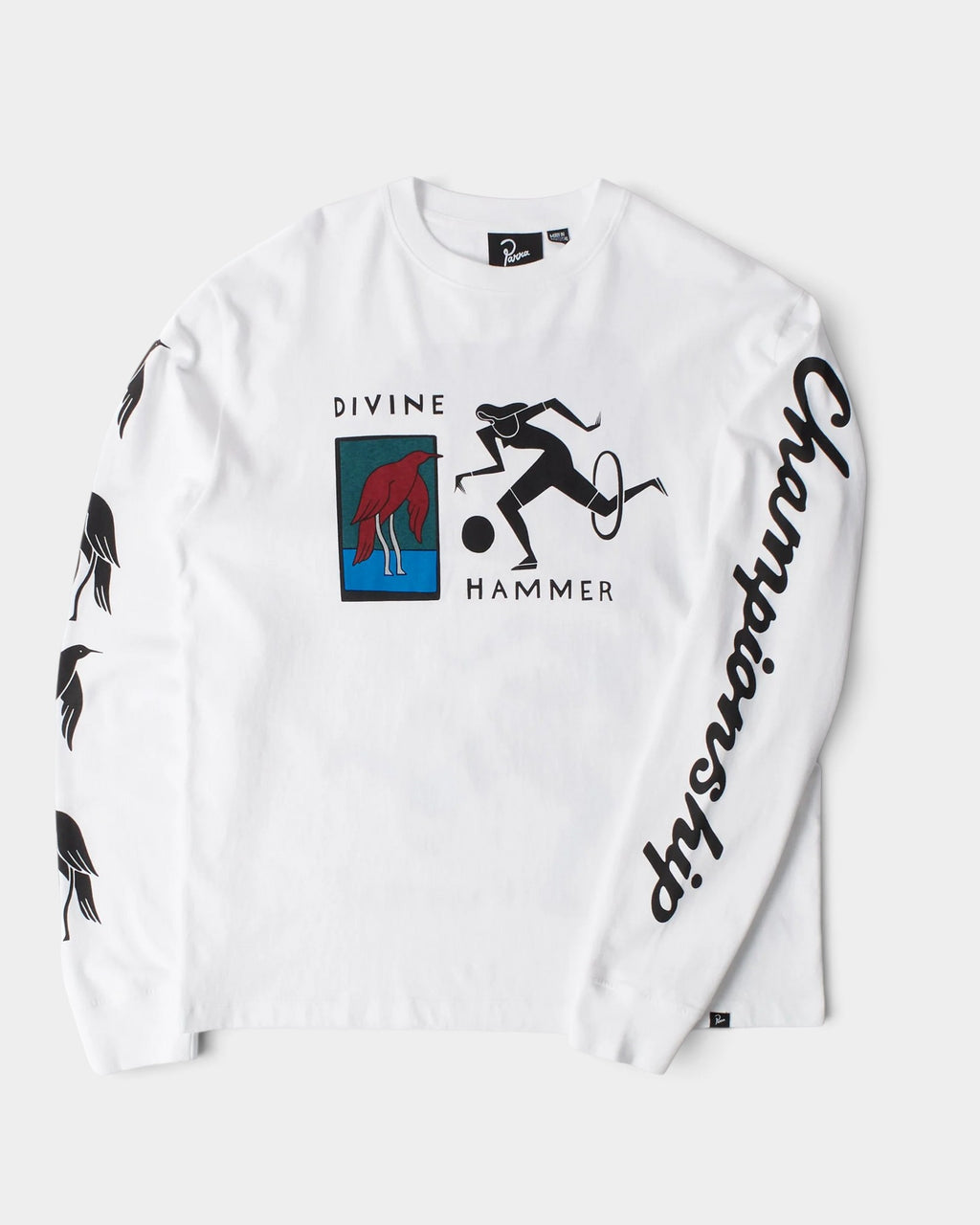 by Parra Divine Hammer Long-Sleeve T-Shirt - White