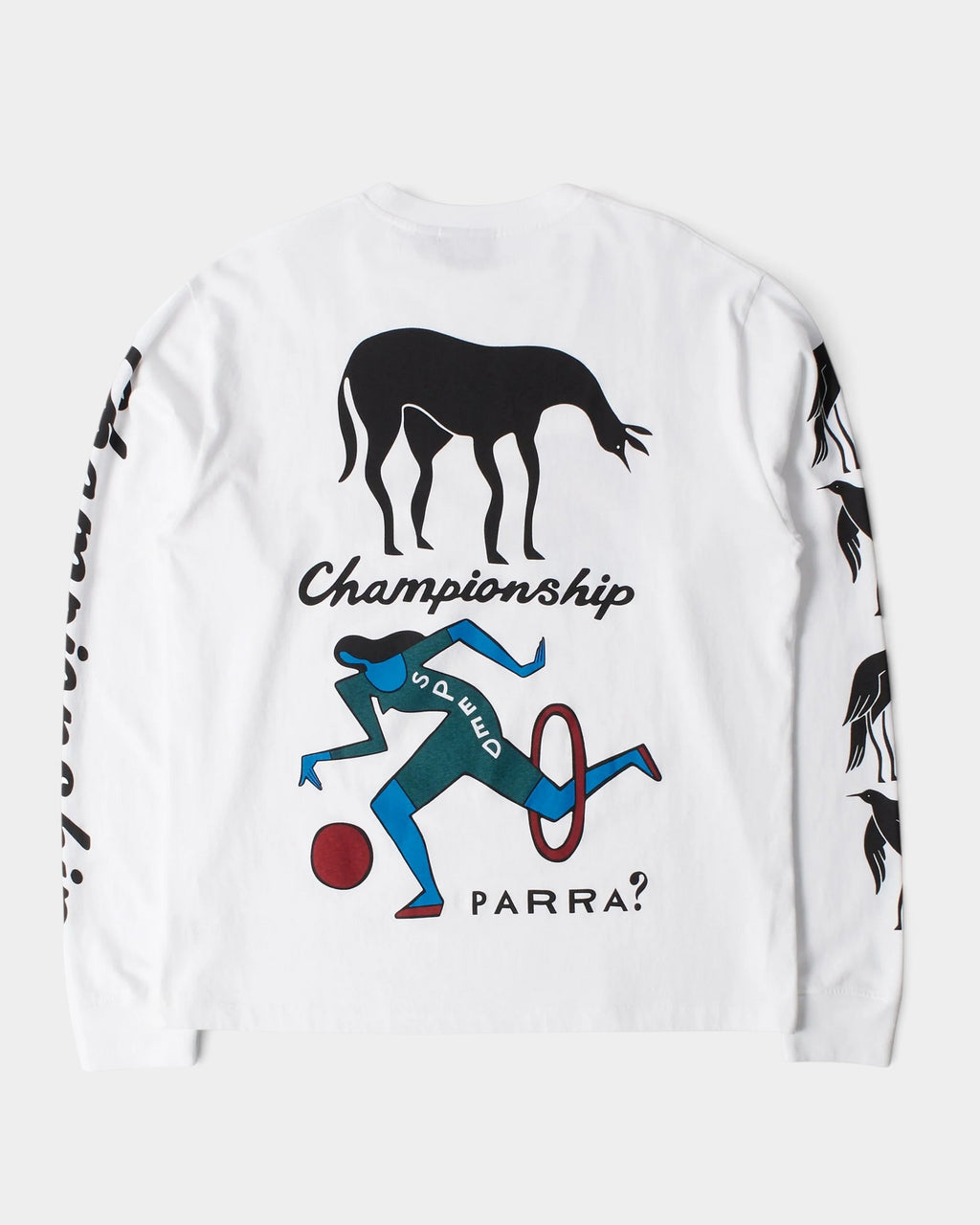 by Parra Divine Hammer Long-Sleeve T-Shirt - White