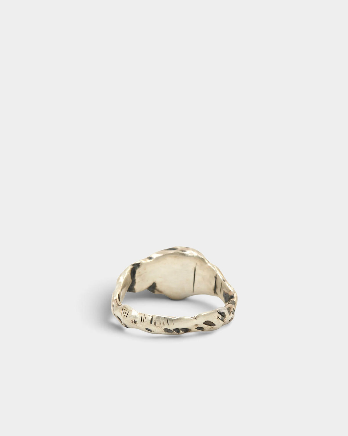 Heresy Rubble Ring - Oxidised Silver