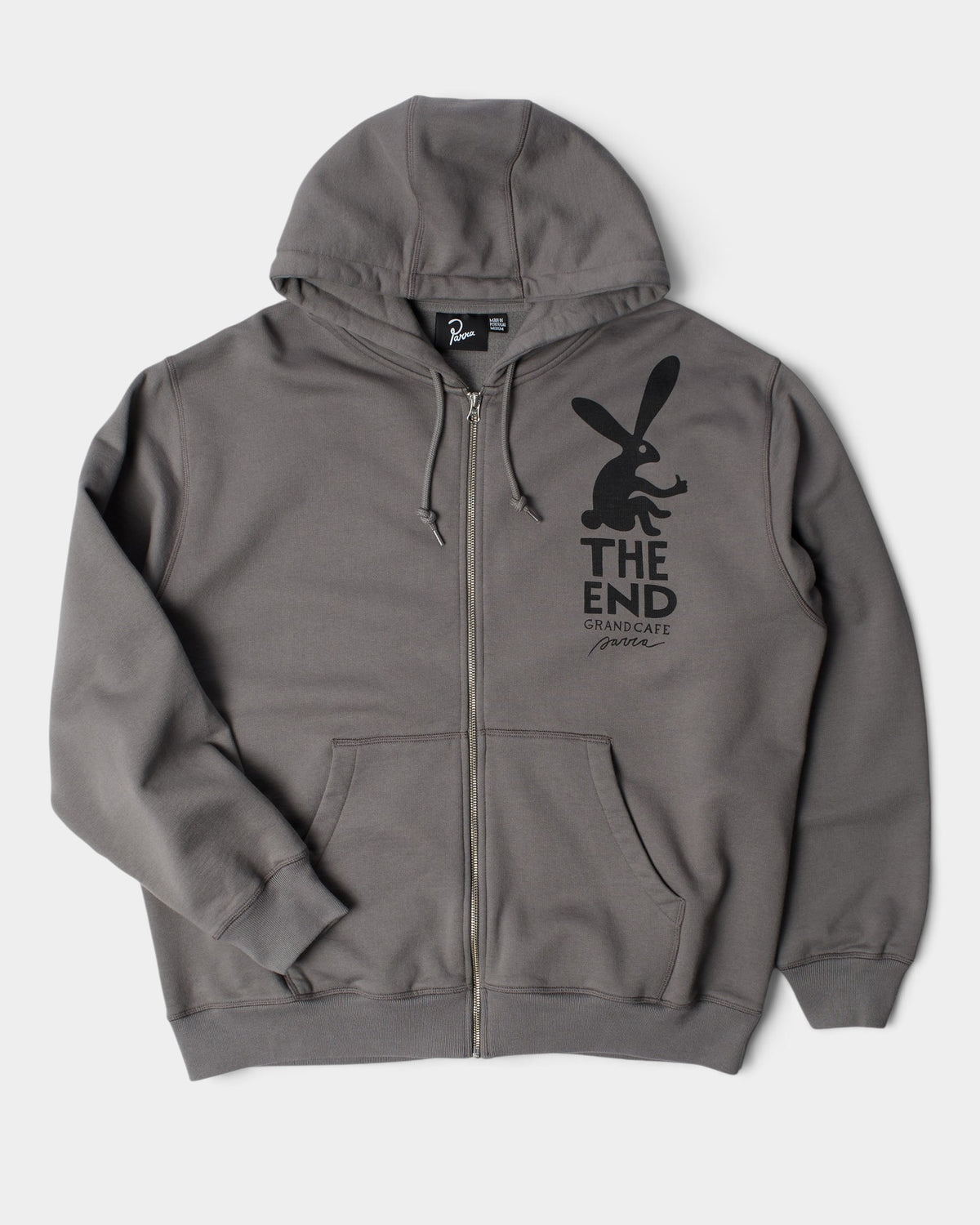 by Parra End The Bunny Zip Hoodie - Grey
