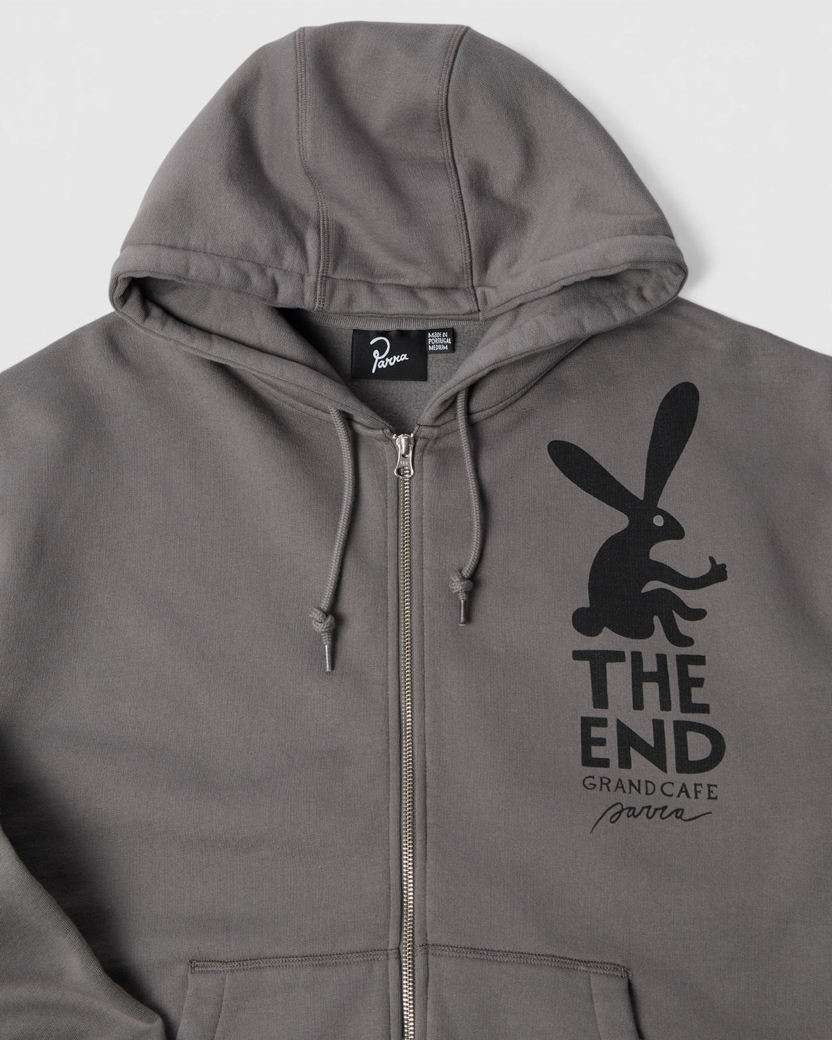 by Parra End The Bunny Zip Hoodie - Grey