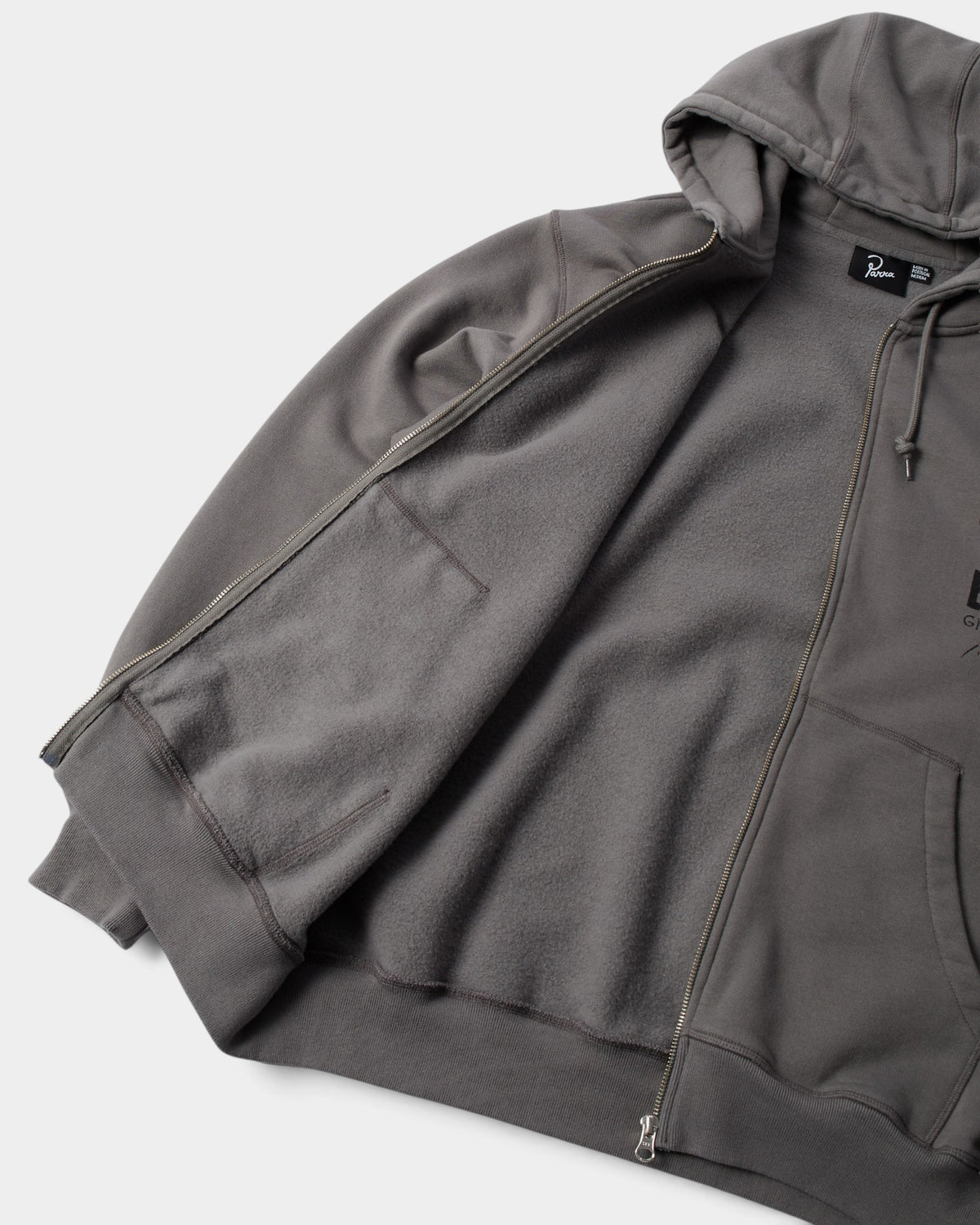 by Parra End The Bunny Zip Hoodie - Grey