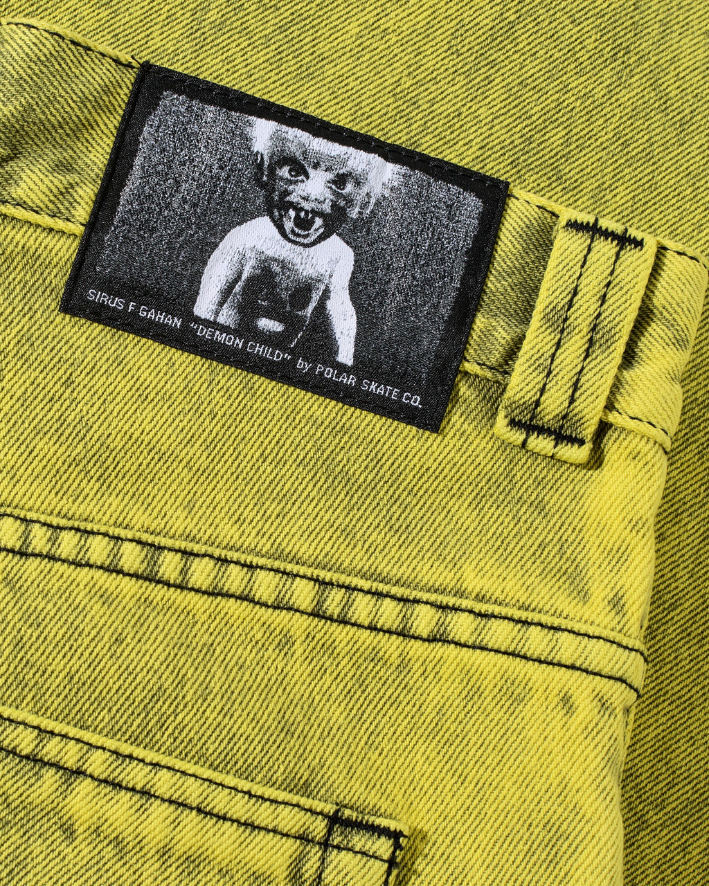 Polar Big Boy Demon Child Pants - Lemon Black
