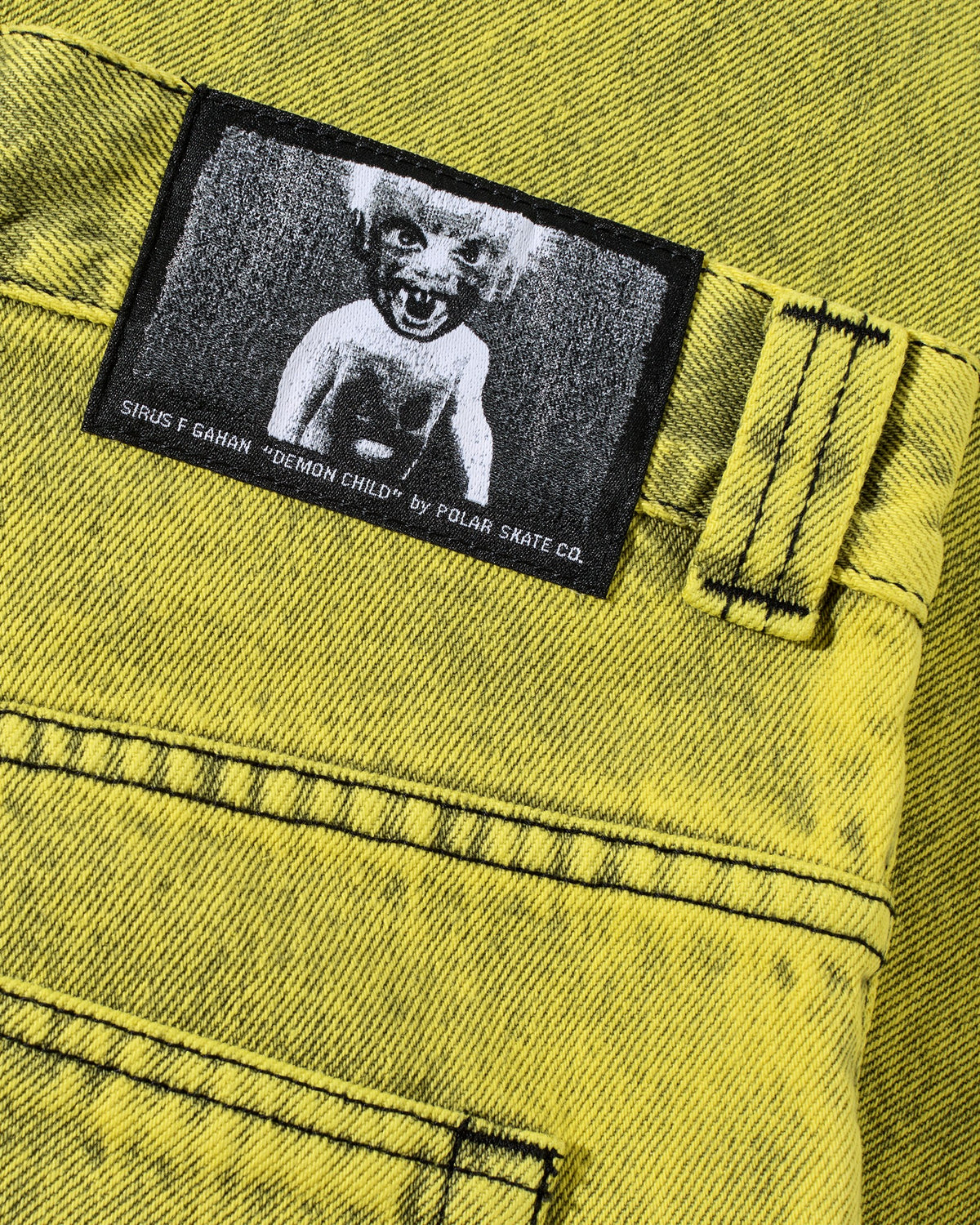 Polar Big Boy Demon Child Pants - Lemon Black