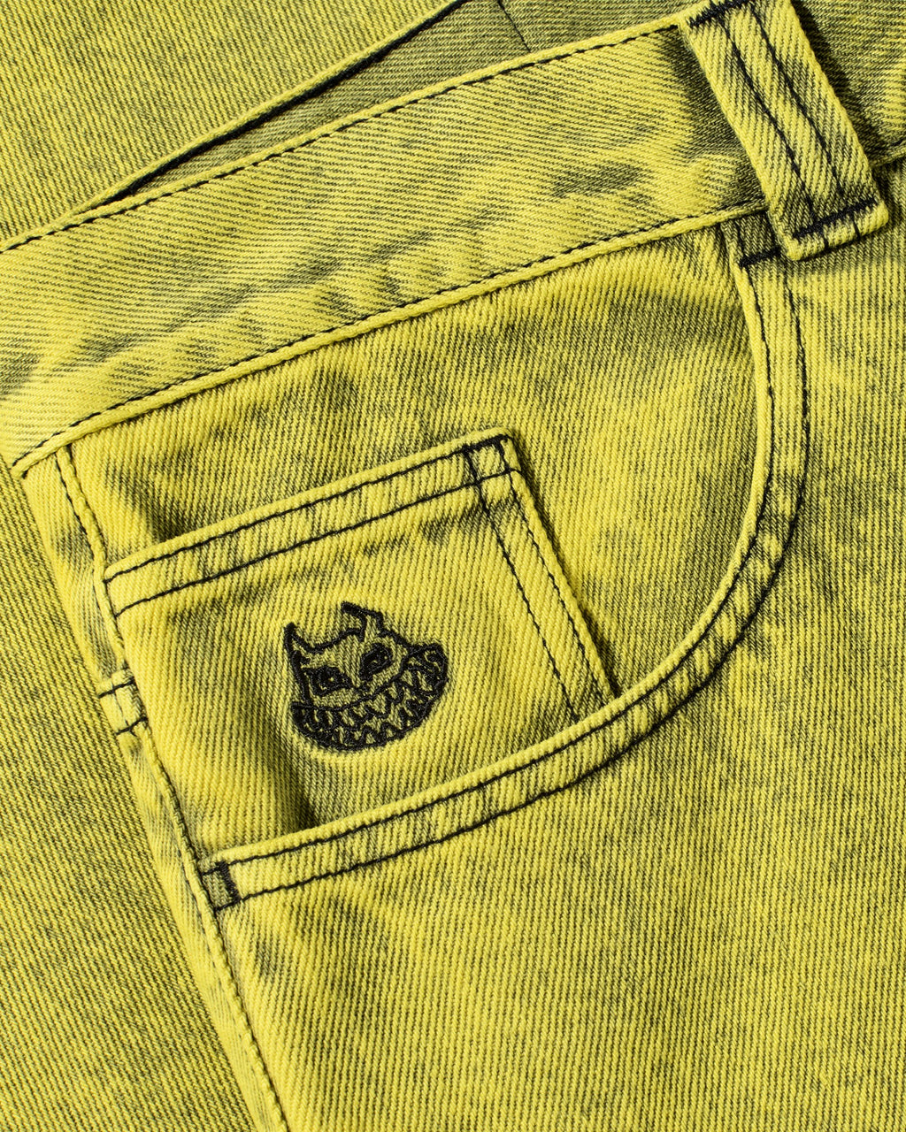 Polar Big Boy Demon Child Pants - Lemon Black
