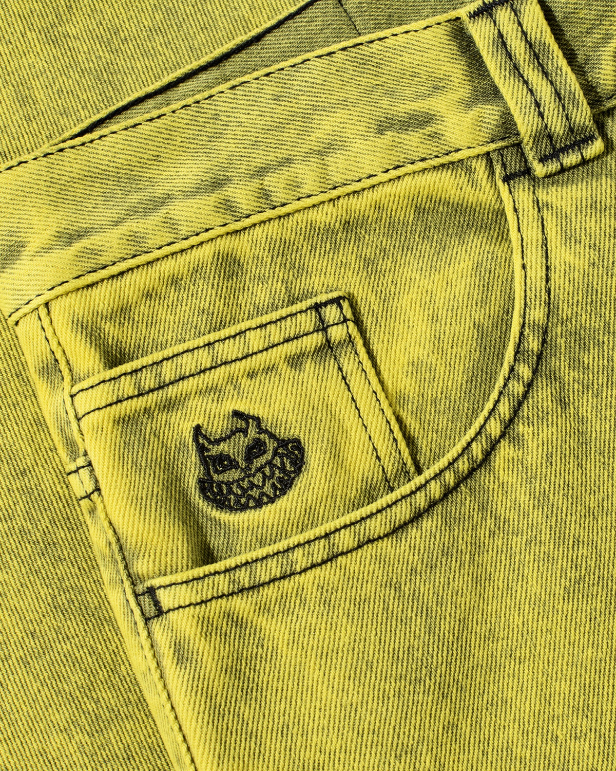 Polar Big Boy Demon Child Pants - Lemon Black