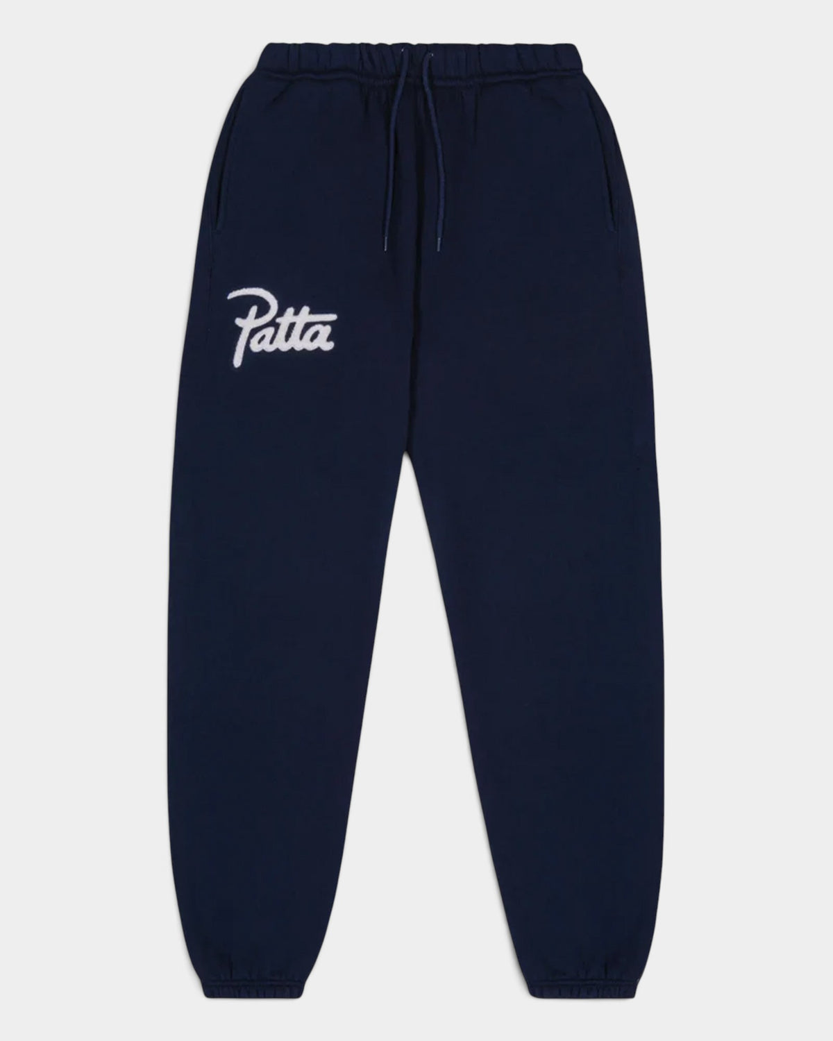 Patta Chenille Logo Jogging Pants - Black Iris