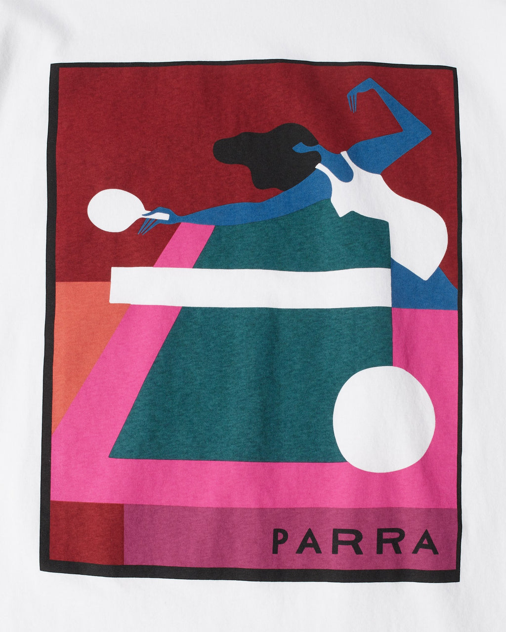 by Parra Ping Ponged T-Shirt - White