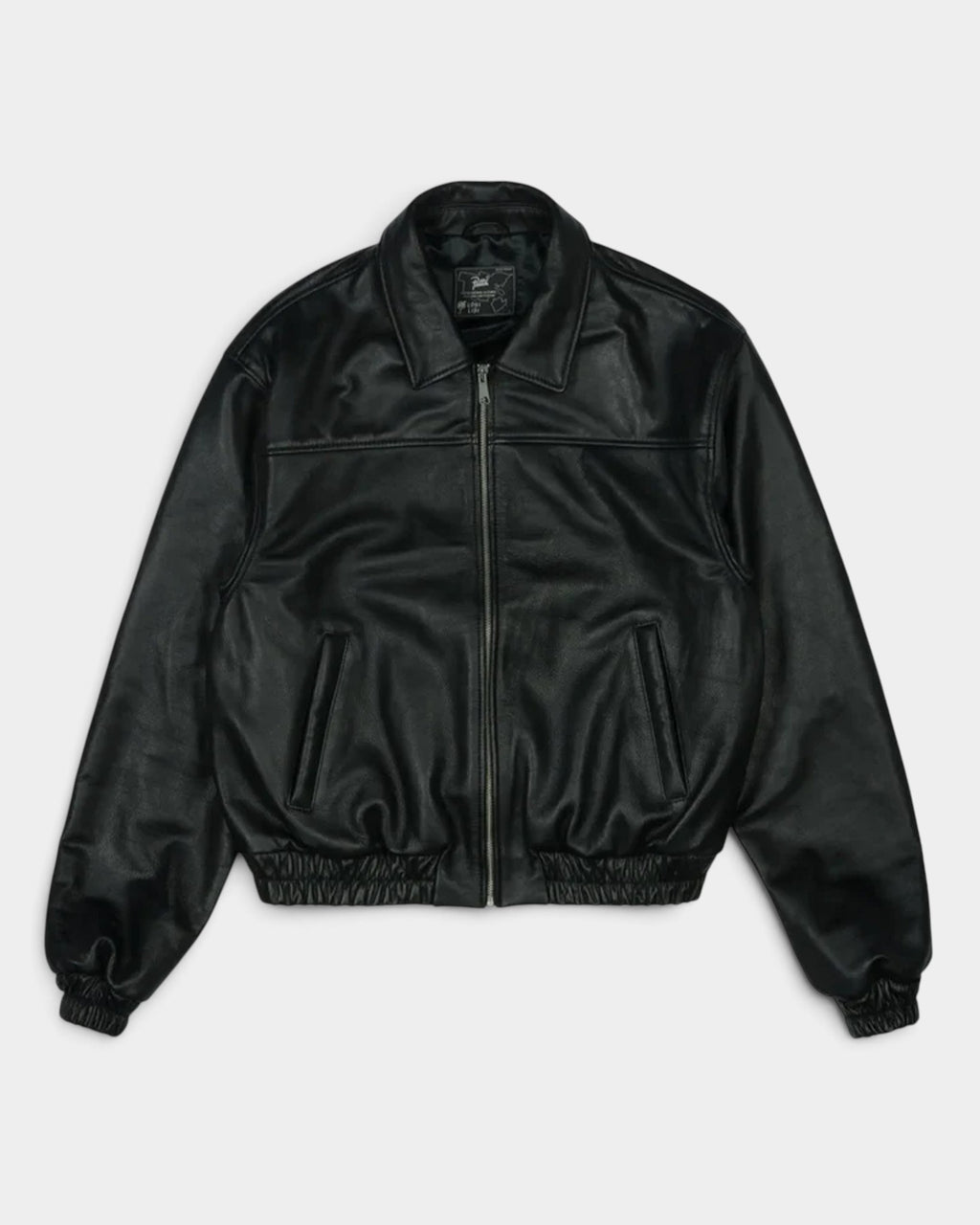 Patta Leather Bomber Jacket - Black