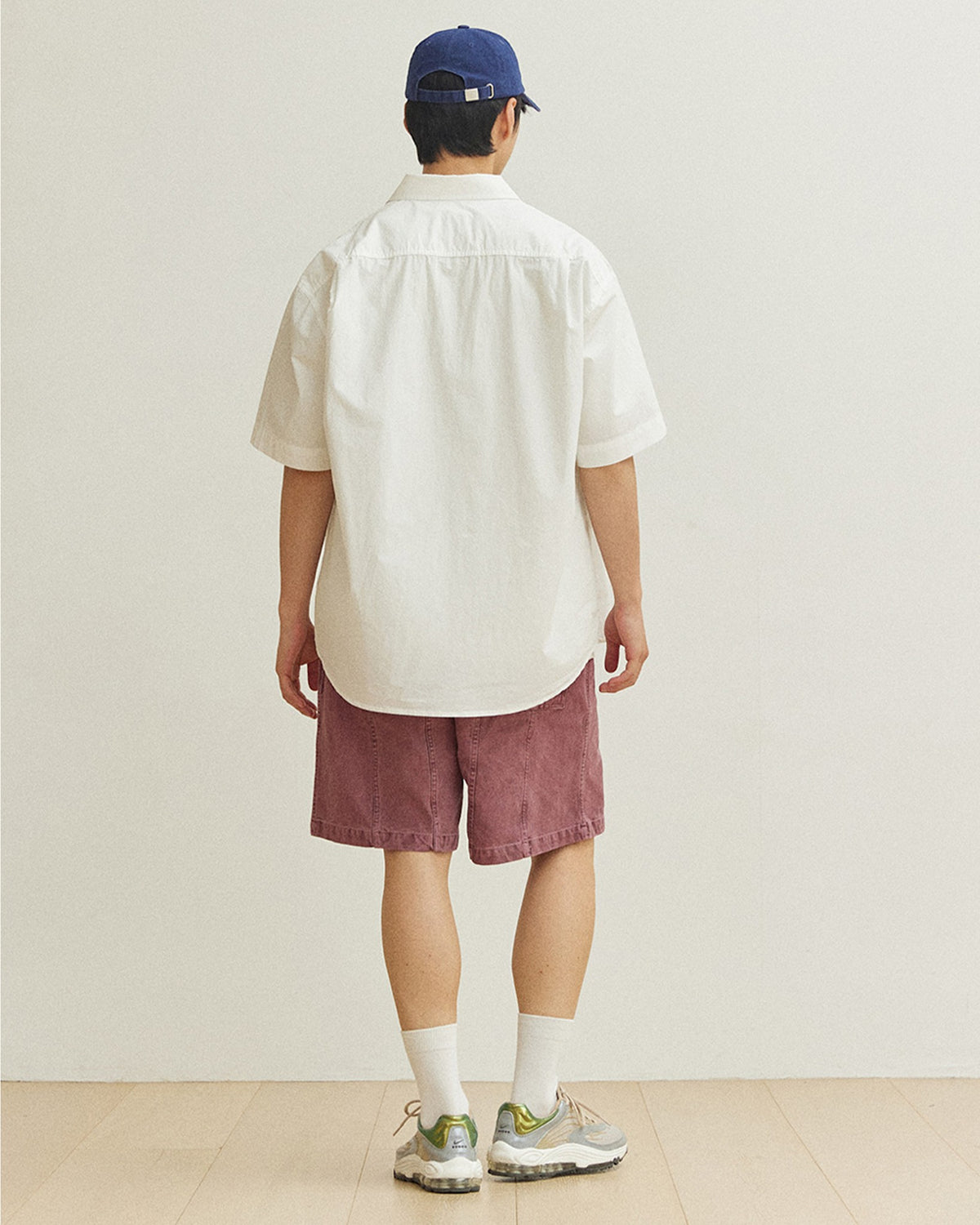 Kappy Relaxed Cotton Half Shirt - White