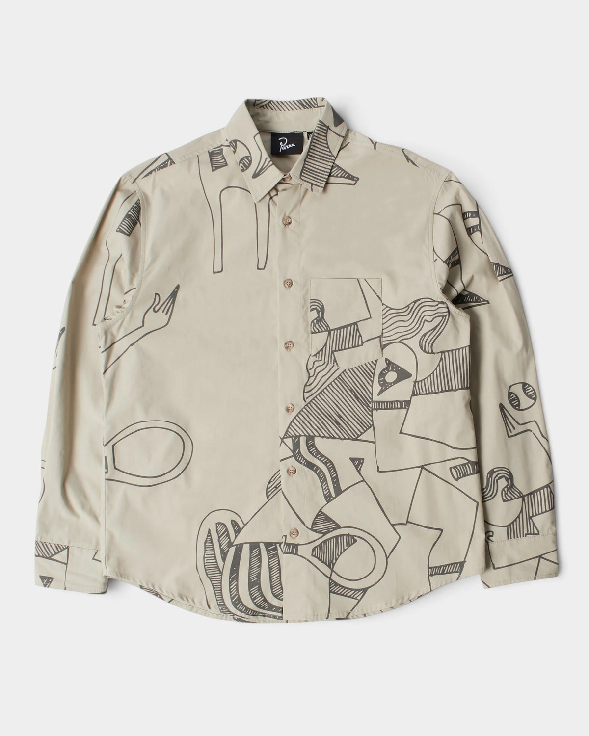 by Parra Pen Drawings Shirt - Sand