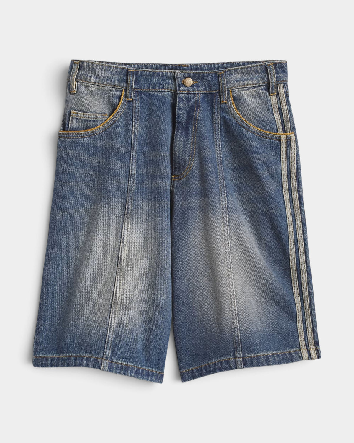 adidas Skateboarding Tyshawn Washed Denim Shorts - Indigo Denim