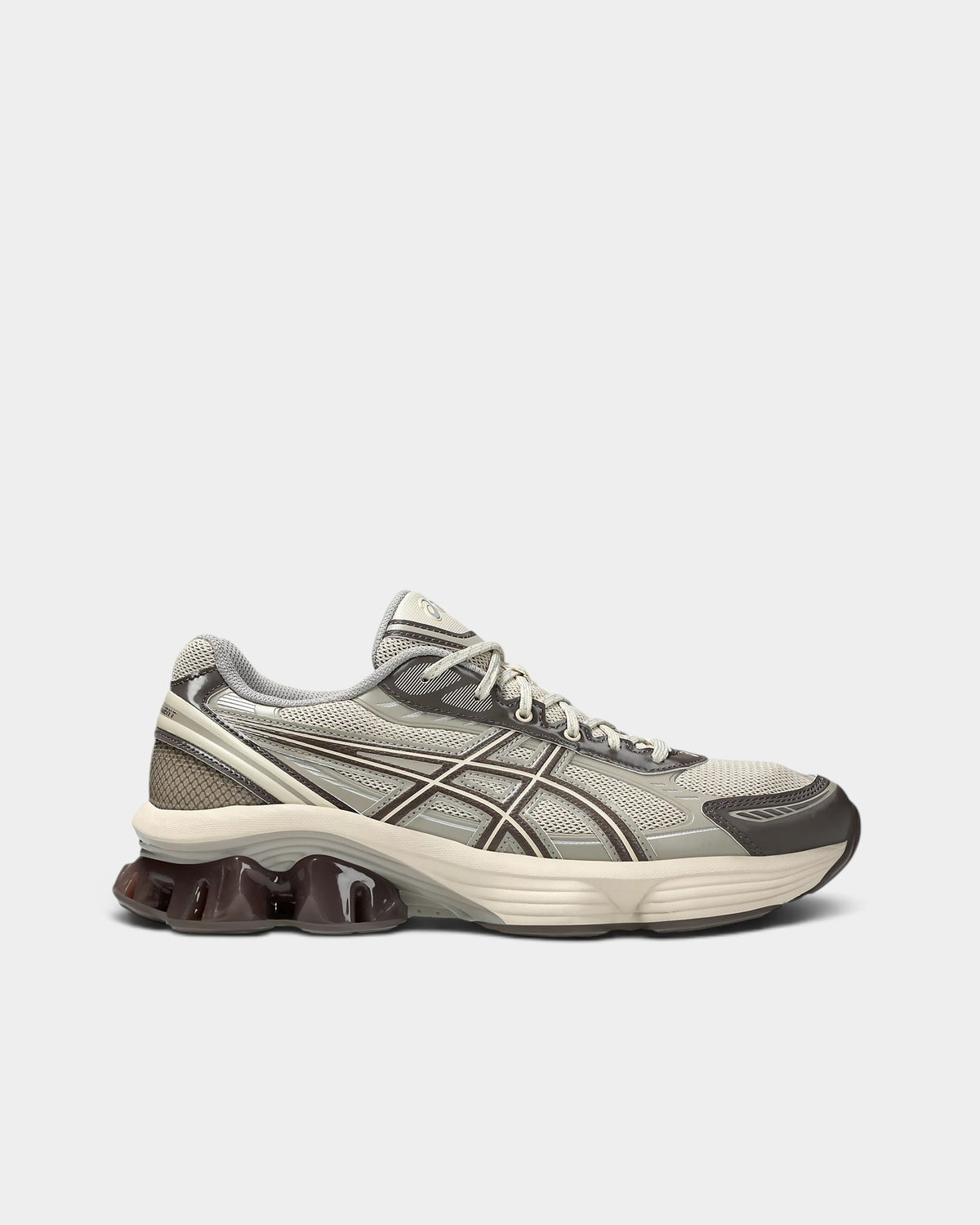 Asics GEL-Kinetic Fluent Shoes - Oatmeal/Cocoa Powder