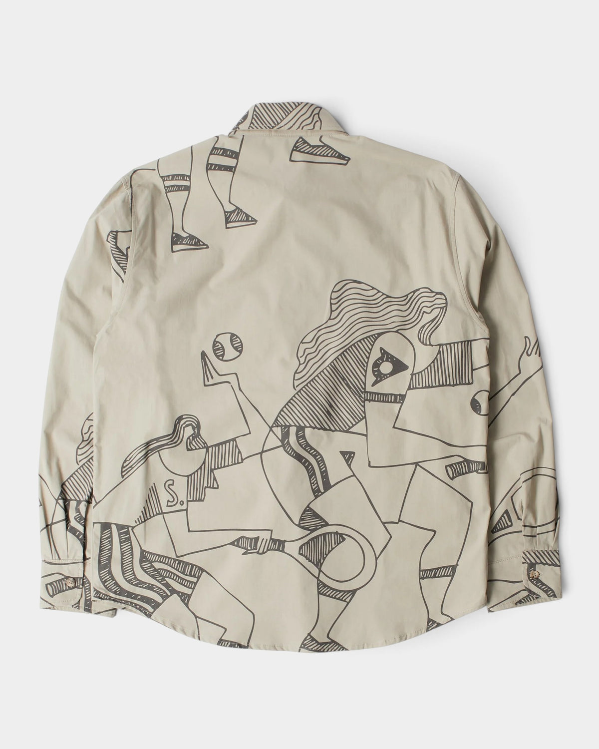 by Parra Pen Drawings Shirt - Sand