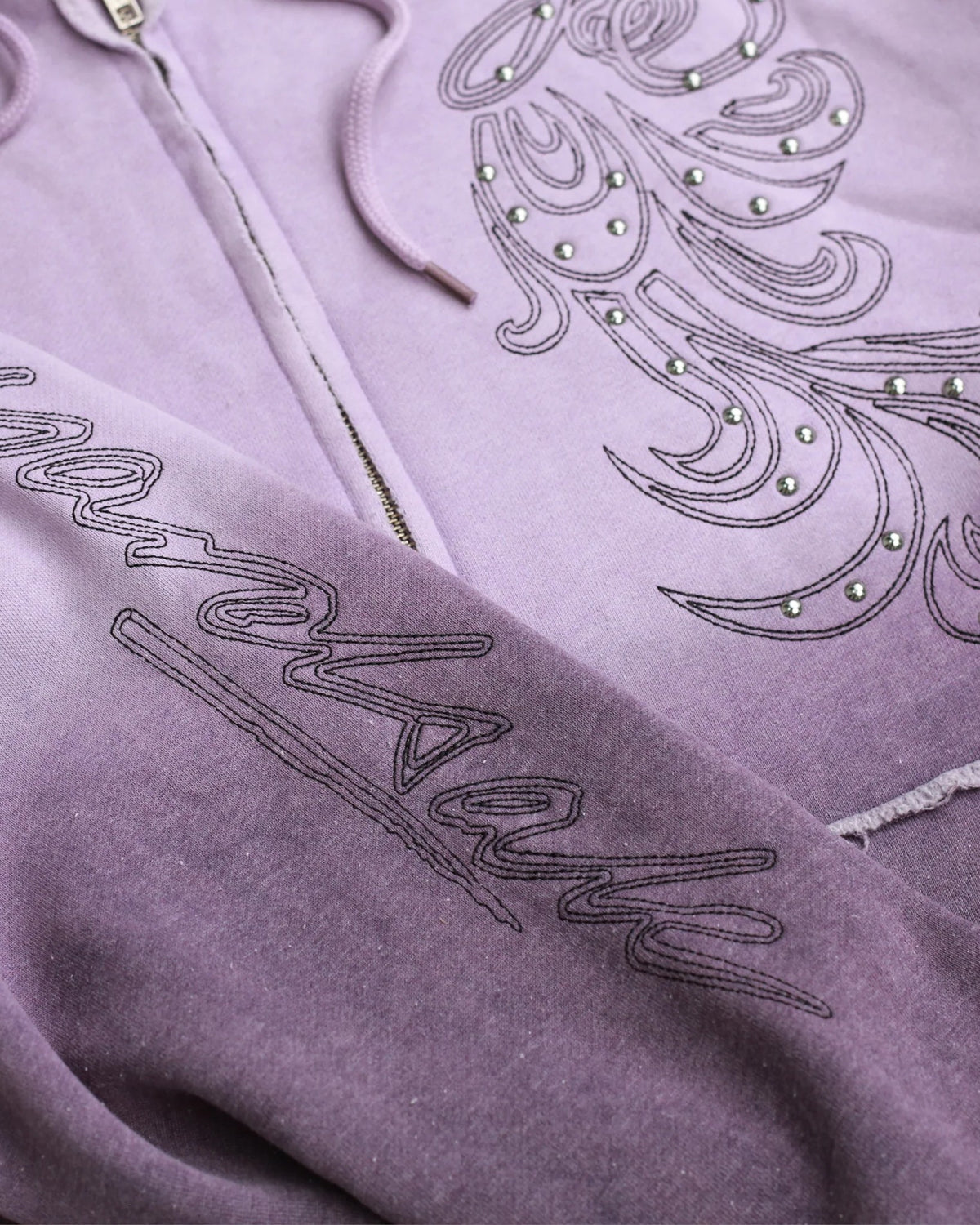 Yardsale Ombre Full Zip Hoodie - Purple