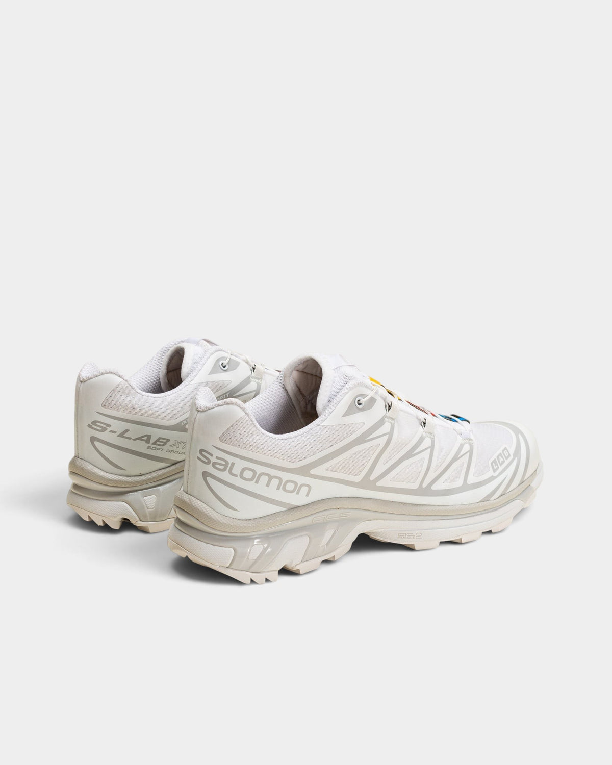 Salomon XT-6 Shoes - White/White/Lunar Rock