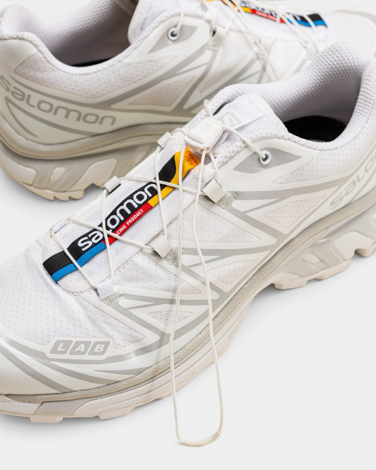 Salomon XT-6 Shoes - White/White/Lunar Rock