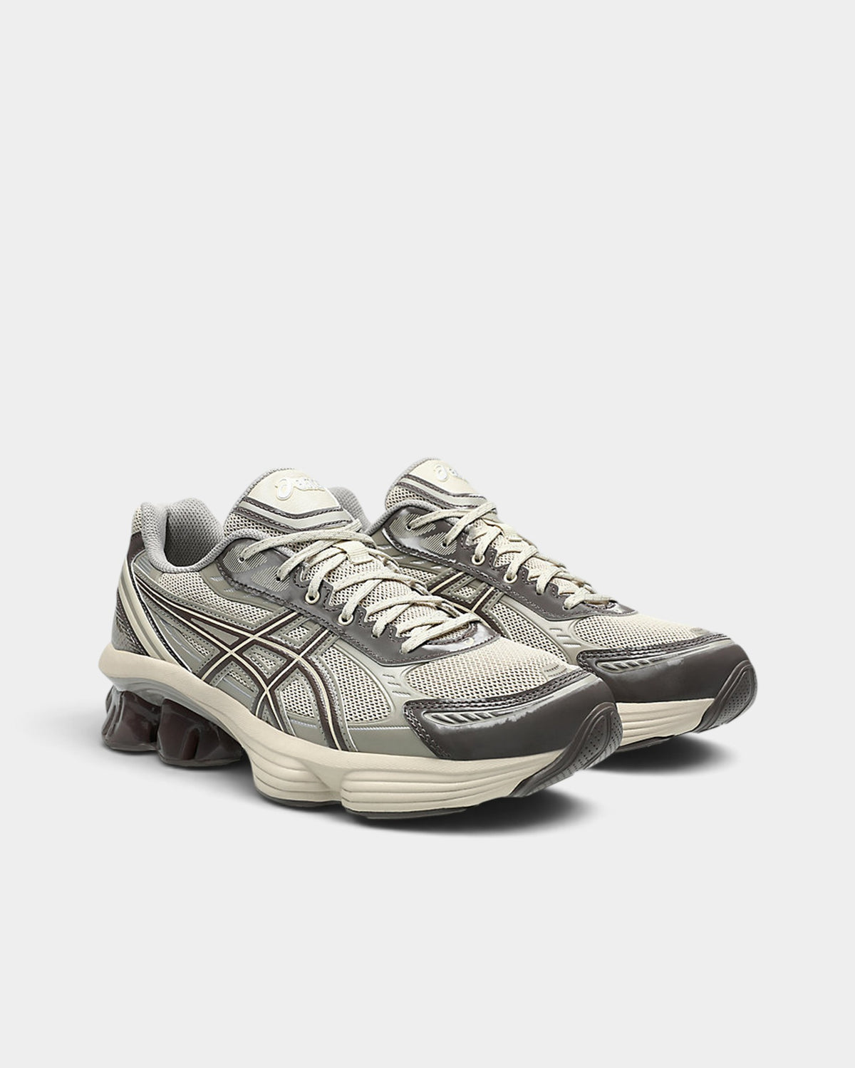 Asics GEL-Kinetic Fluent Shoes - Oatmeal/Cocoa Powder