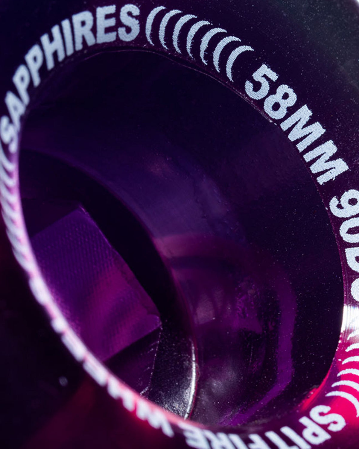 Spitfire Sapphire Clear Purple 90A 58mm Wheels