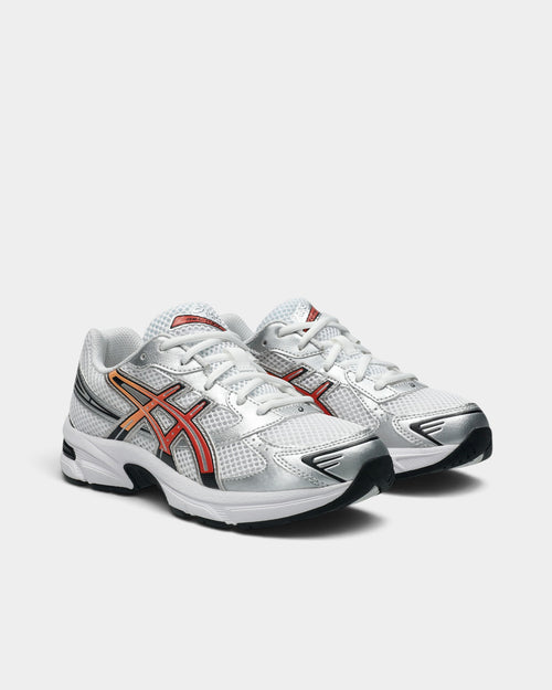 Asics GEL-1130 GS Shoes - White/Red Snapper