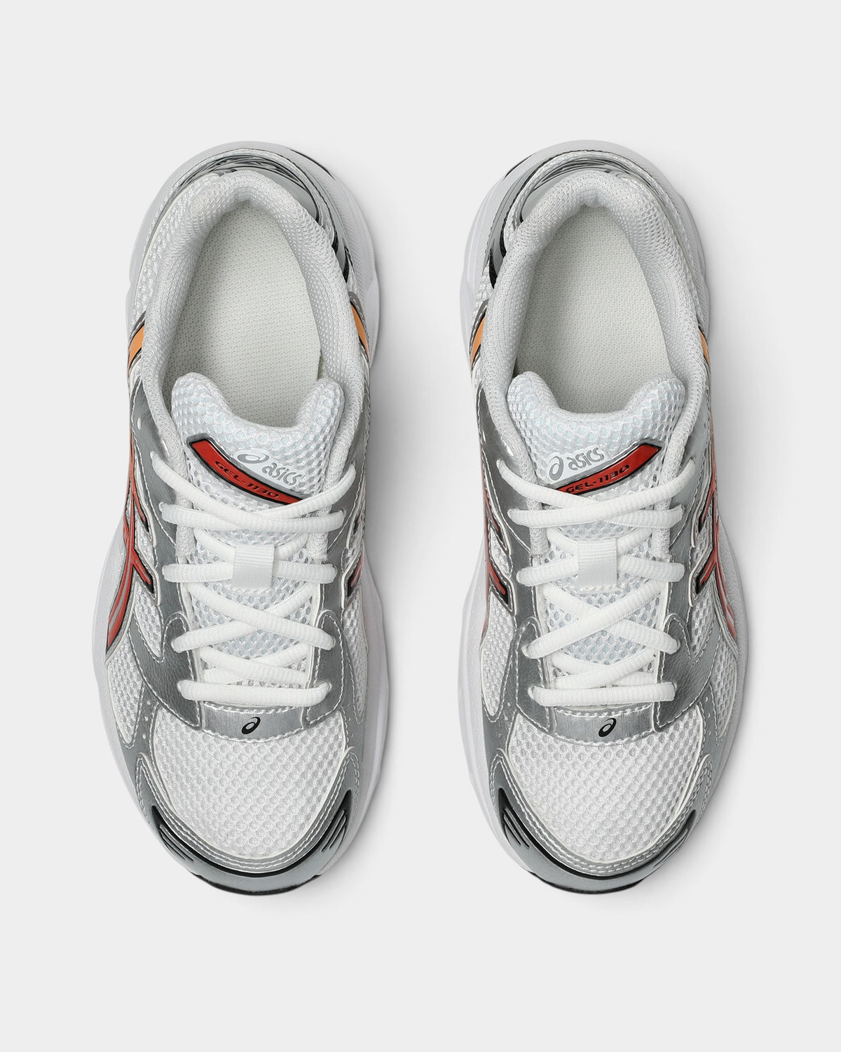 Asics GEL-1130 GS Shoes - White/Red Snapper
