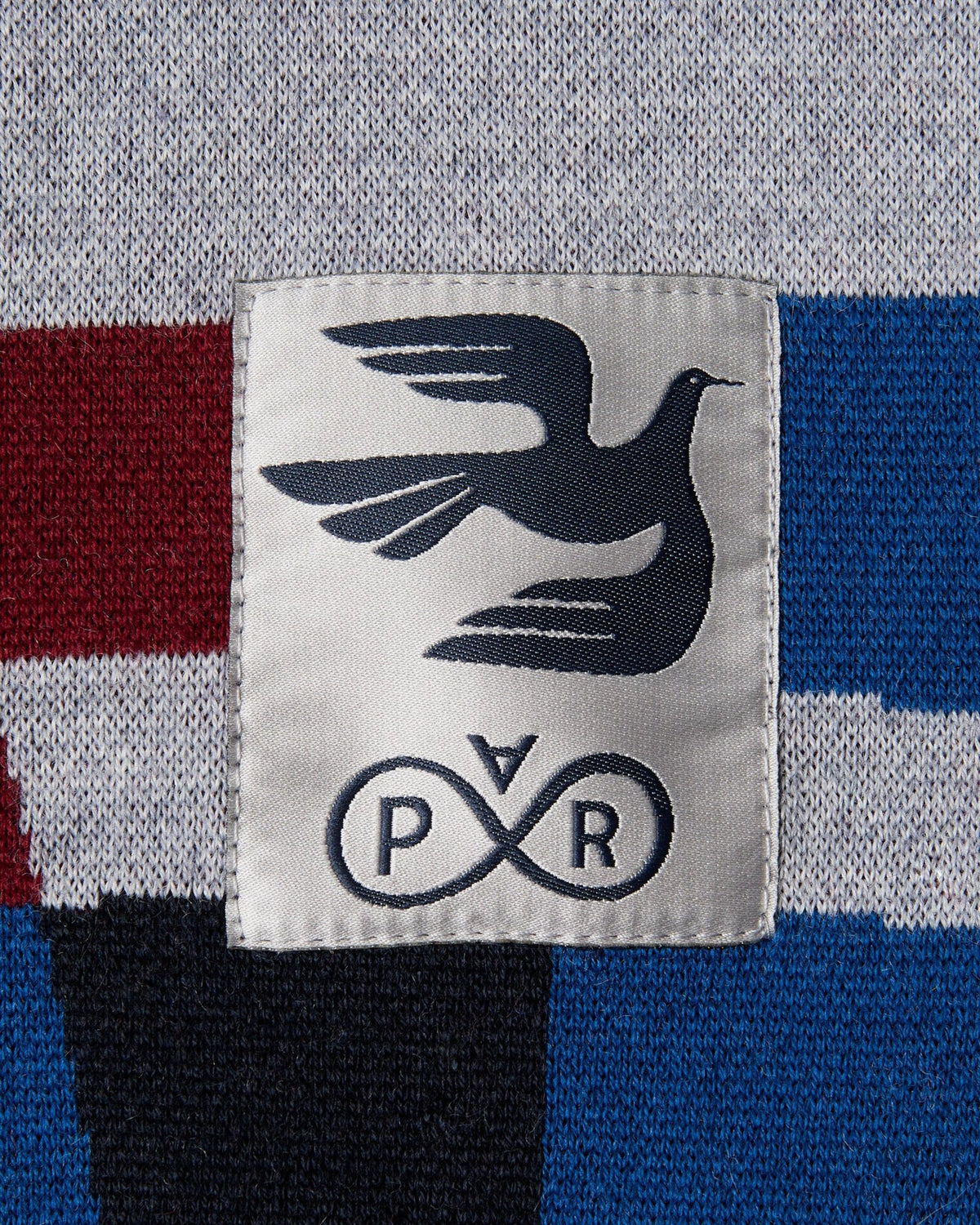 by Parra Vertical Forest Knitted Polo - Blue