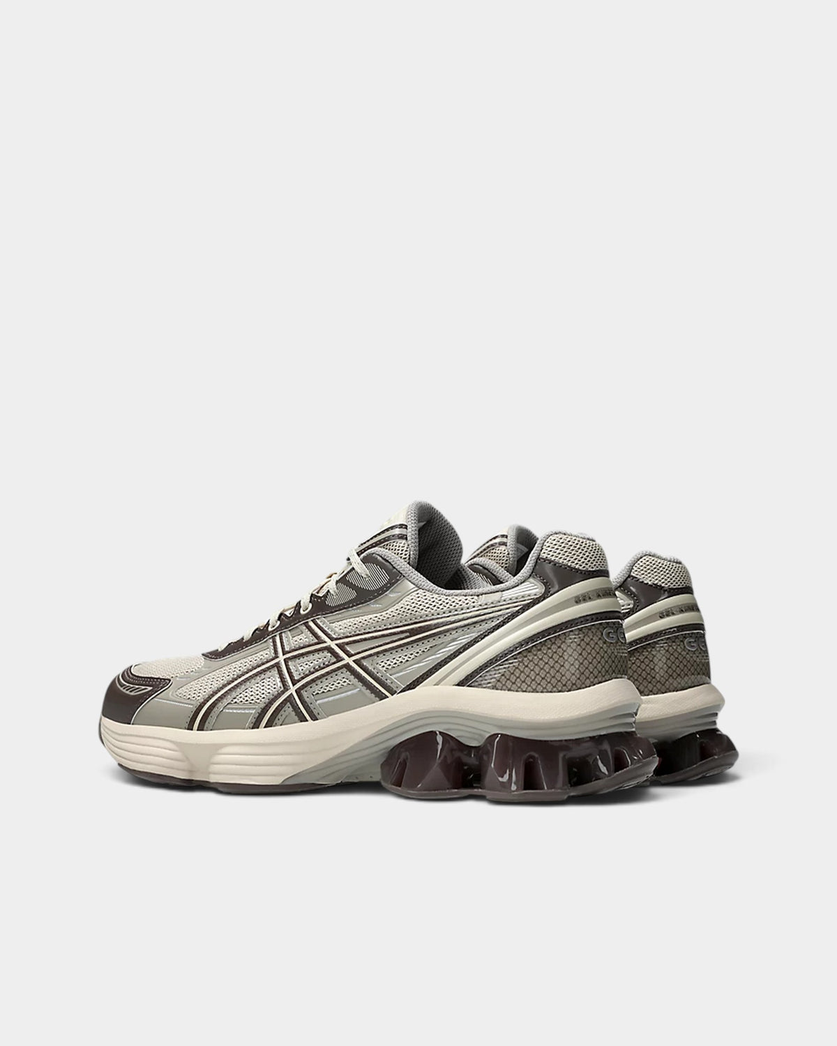 Asics GEL-Kinetic Fluent Shoes - Oatmeal/Cocoa Powder