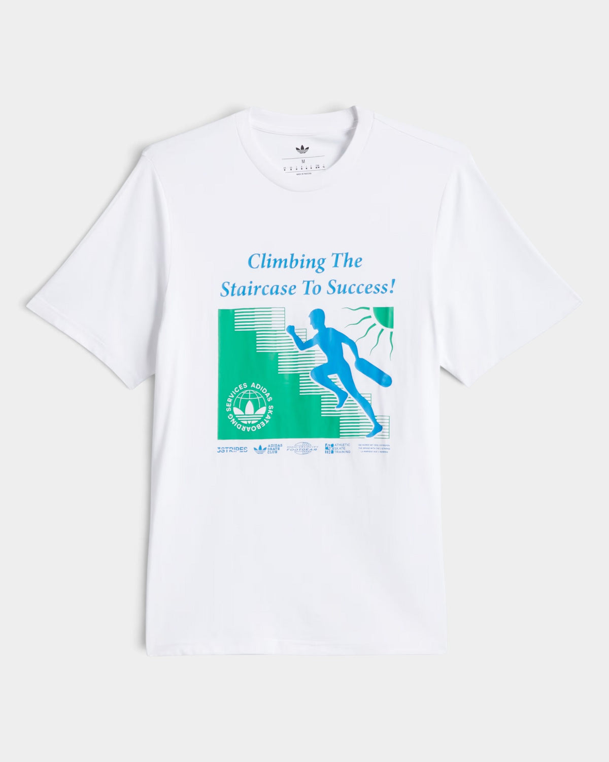 adidas Skateboarding Stairs Corpo Solutions T-Shirt - White