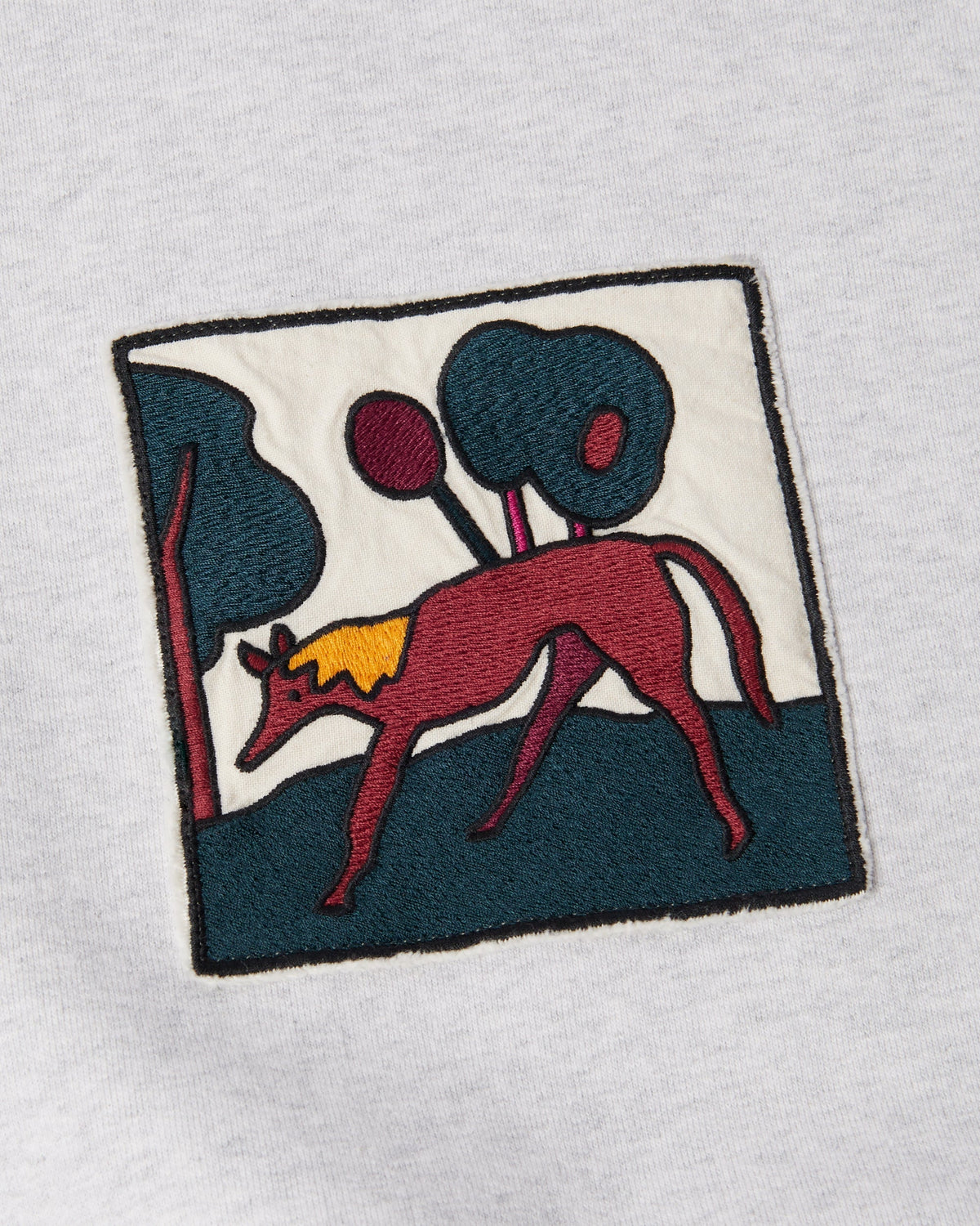 by Parra Long Lost Leg Crewneck Sweatshirt - Heather Grey
