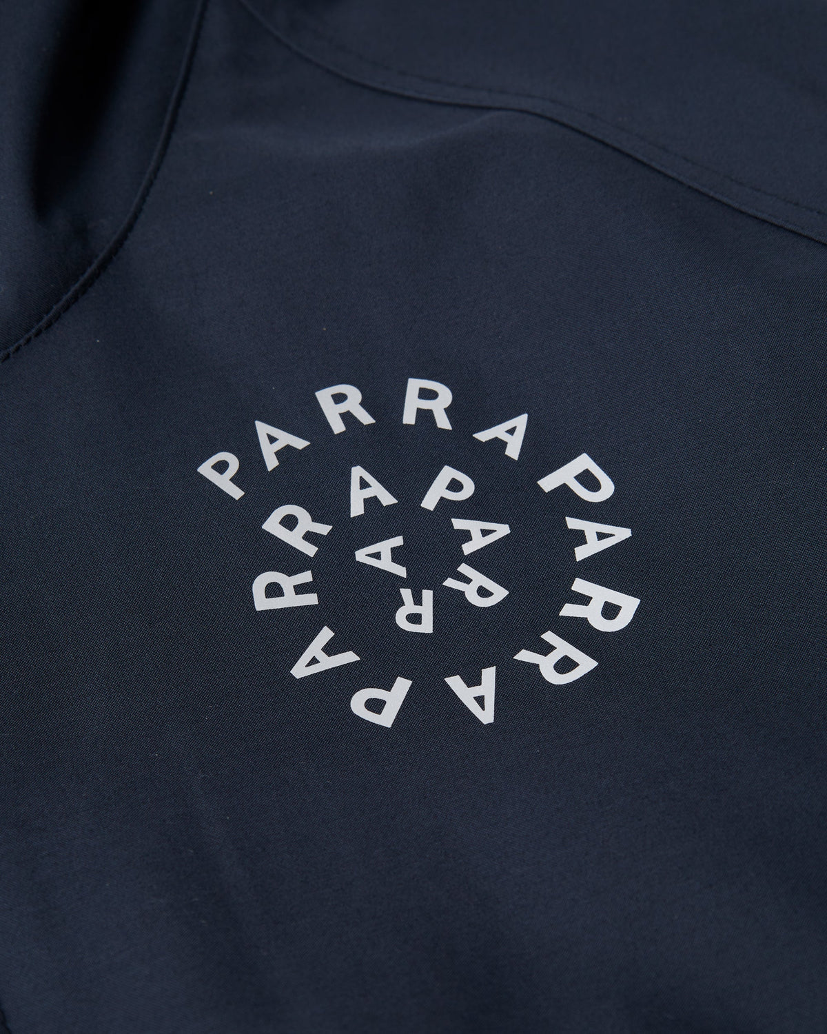 by Parra Circular Rain Logo Cotton Shell Jacket - Navy Blue