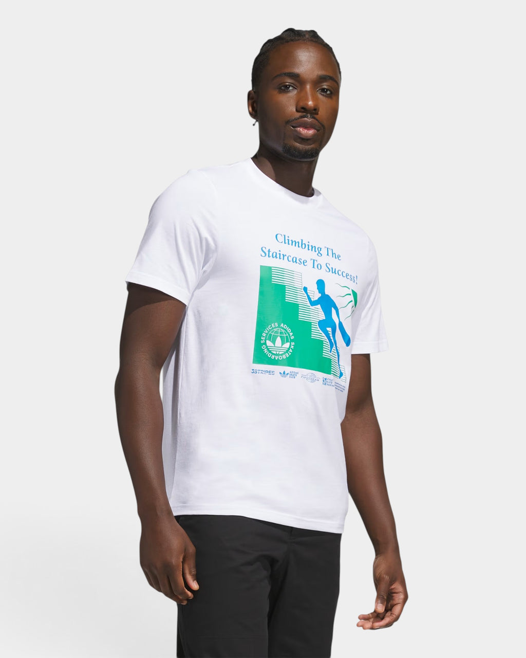 adidas Skateboarding Stairs Corpo Solutions T-Shirt - White