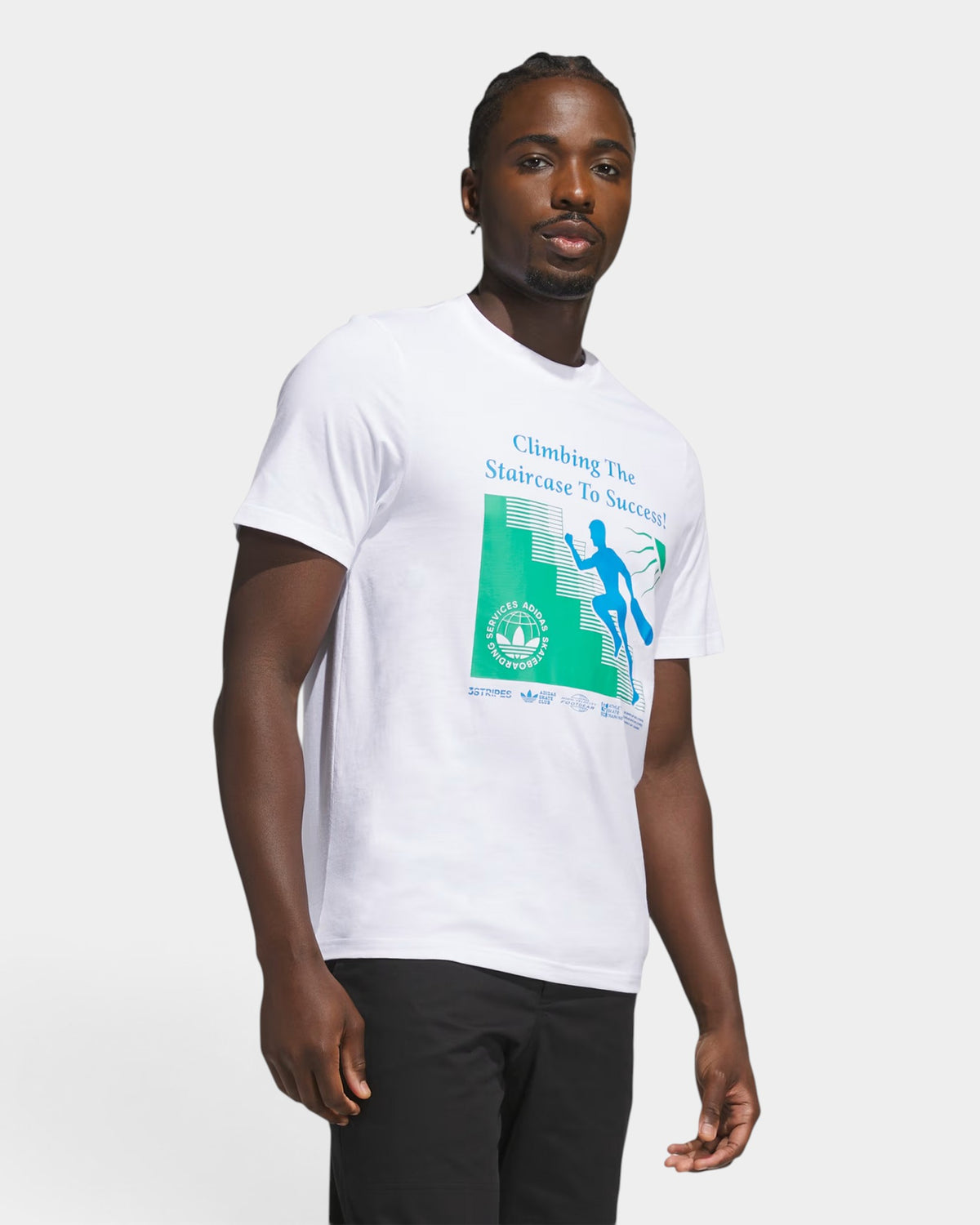 adidas Skateboarding Stairs Corpo Solutions T-Shirt - White
