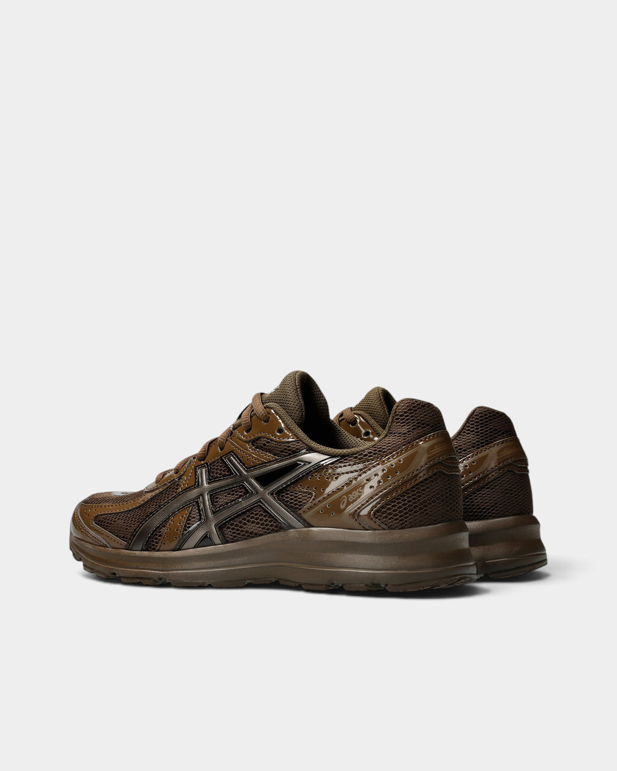 Asics Jog 100S Shoes - Brown Storm/Brown Storm