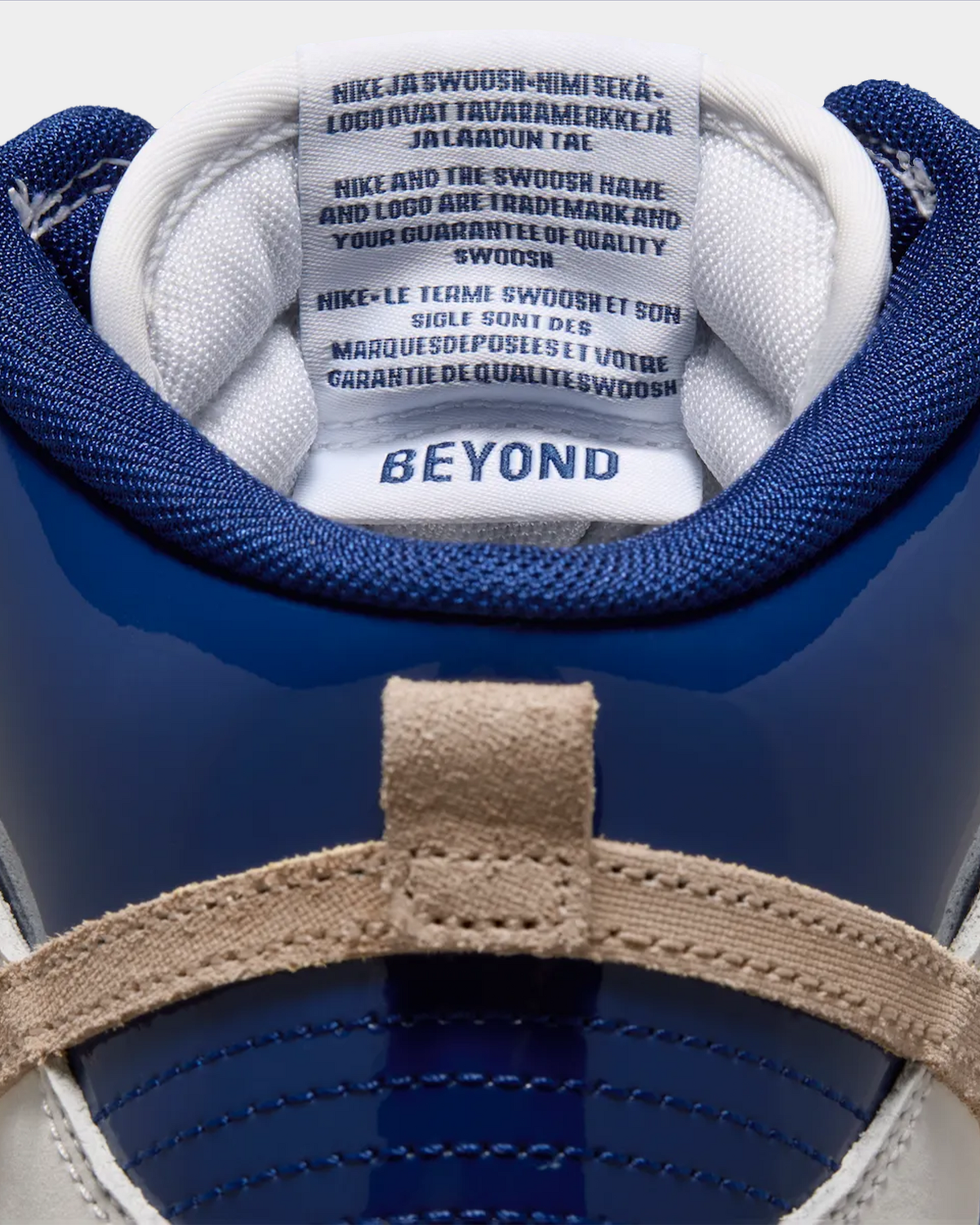 Nike SB x Beyond Dunk High Pro Shoes - White/Sand Dune/Blue Void/Ivory