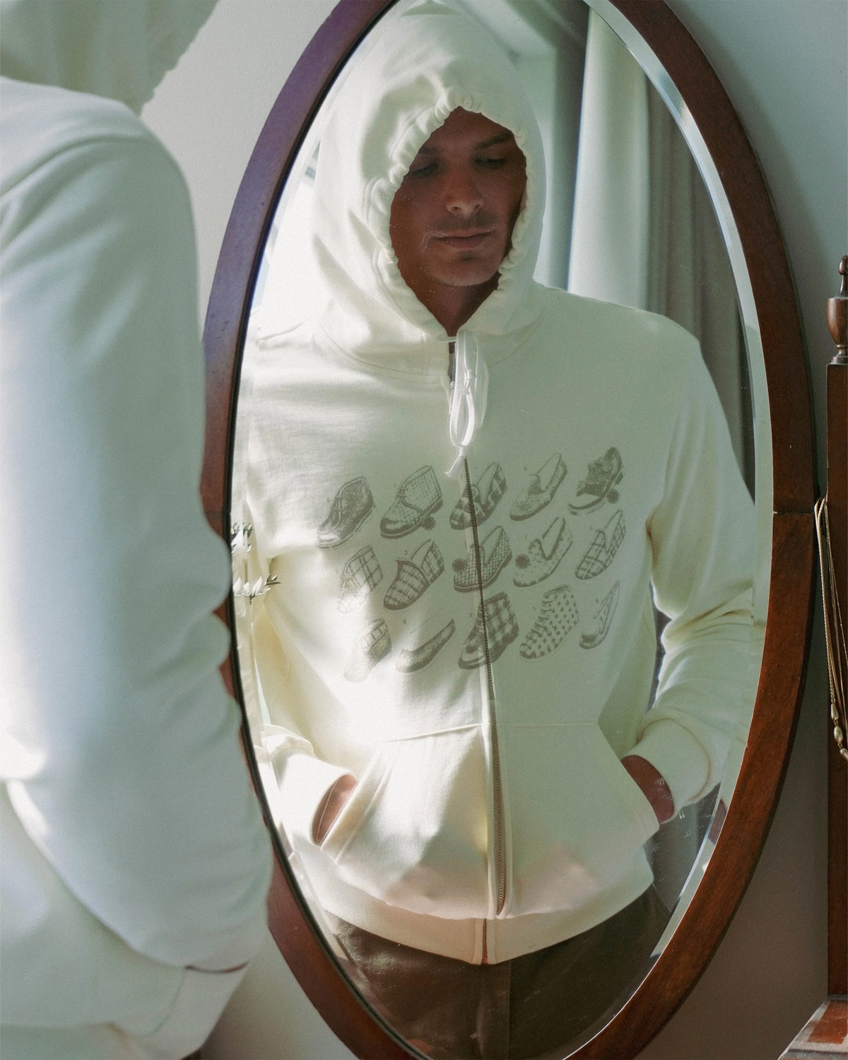 The Loose Company Slipper Zip-Up Hoodie - Cream