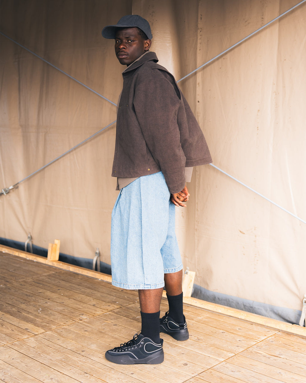 Seventh Denim 410 Bermuda Jorts - Vintage Tide Blue Wash