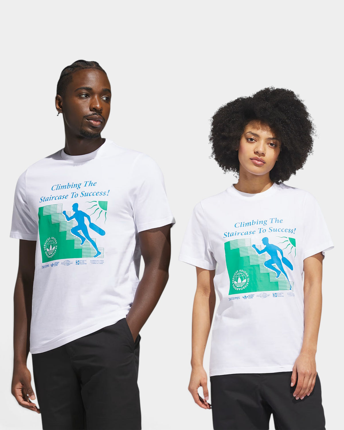 adidas Skateboarding Stairs Corpo Solutions T-Shirt - White