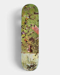 Lockwood Avenue GX1000 Fall Flower Copper Deck 8.125 inch skateboard deck with a green collage of copper ribbons and flowers