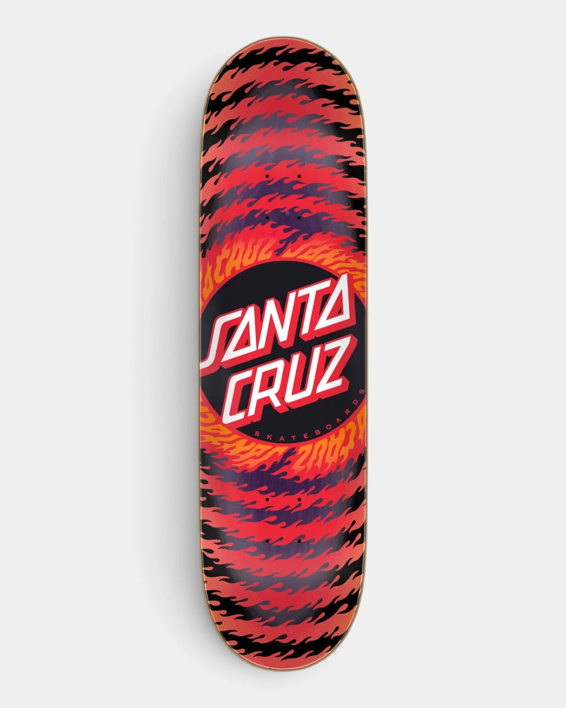 Santa Cruz Flame Ringed Dot 7 Ply Multi Deck 8.5"