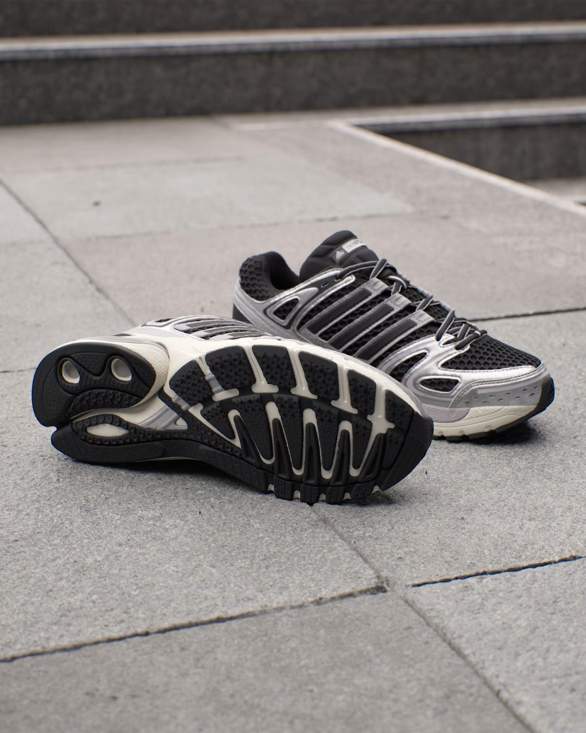 adidas Adistar Control 5 Shoes - Core Black / Silver Metallic / Grey One