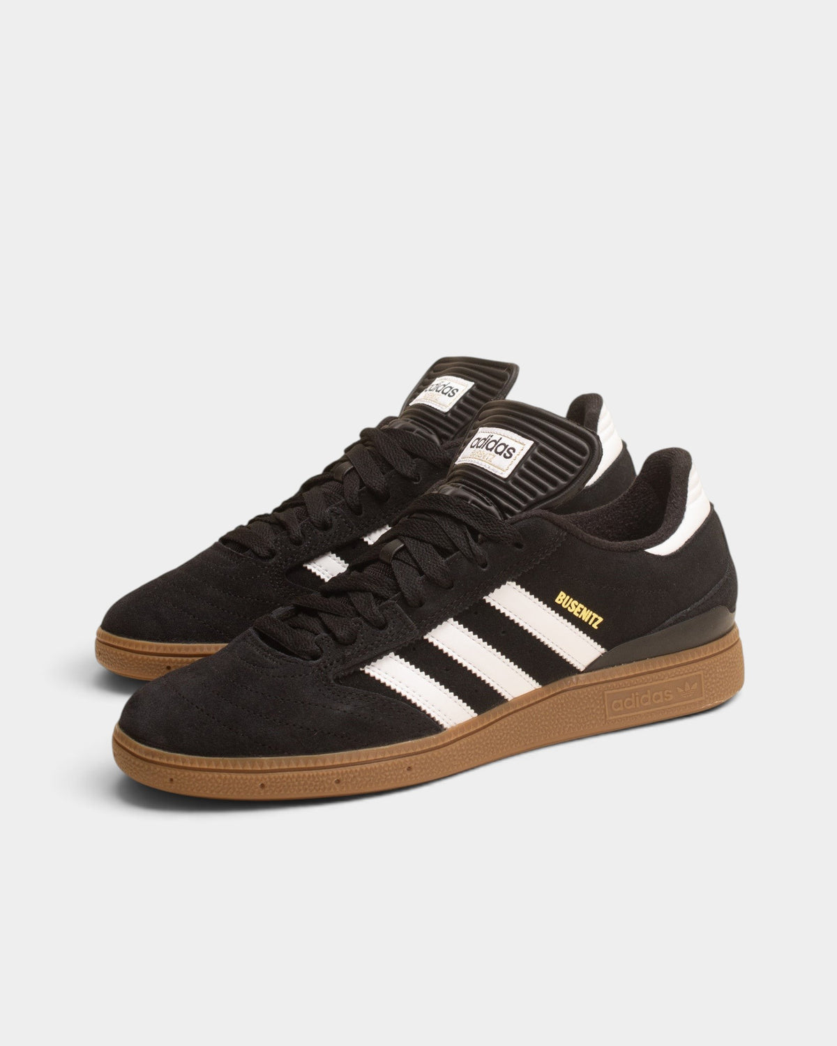 adidas Skateboarding Busenitz Shoes - Core Black / Cloud White / Gold Metallic