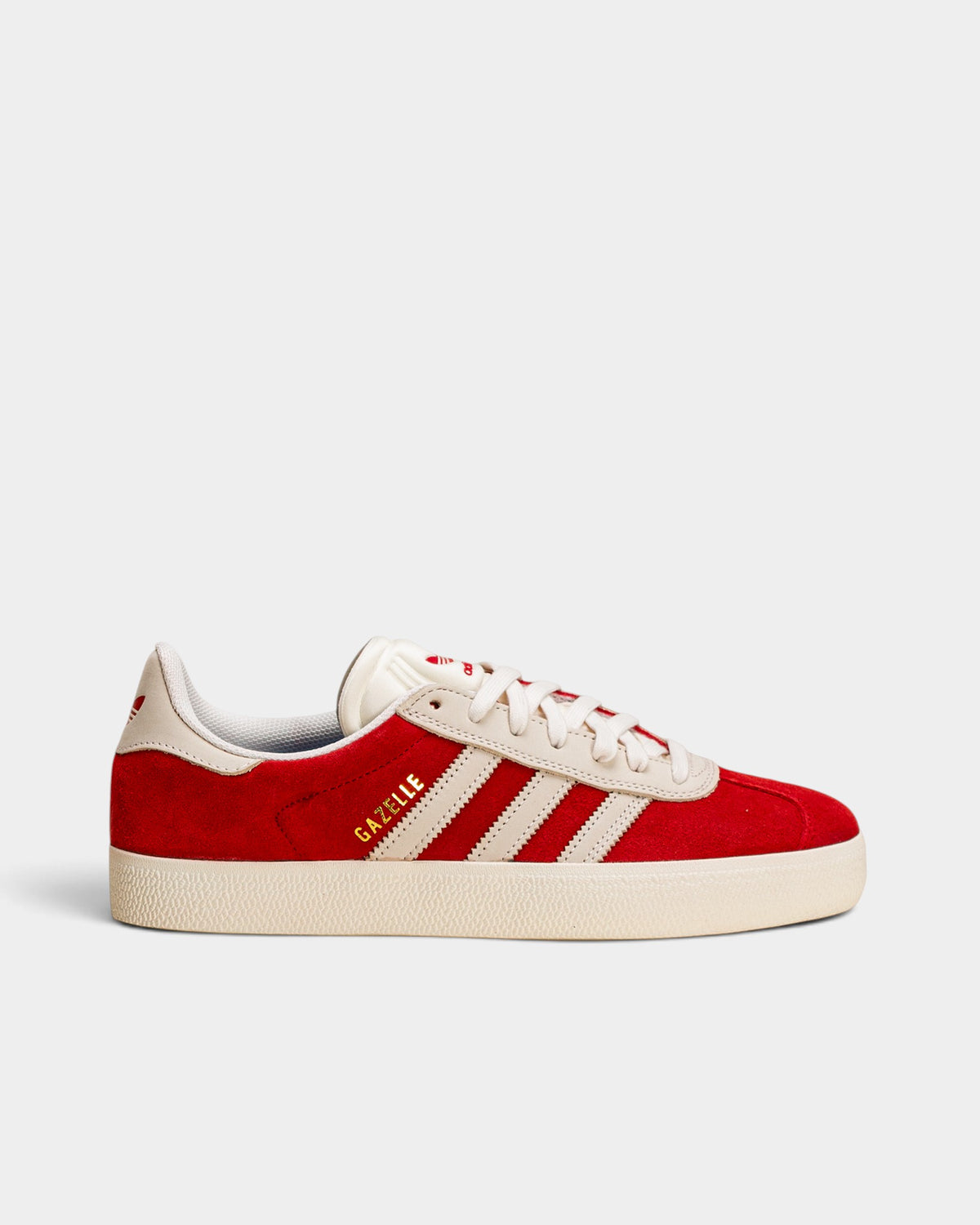 adidas Skateboarding Gazelle ADV Shoes - Better Scarlet / Chalk White / Gold Metallic