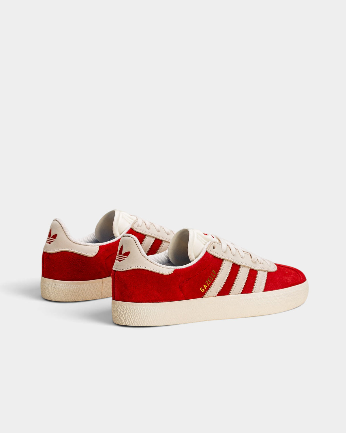 adidas Skateboarding Gazelle ADV Shoes - Better Scarlet / Chalk White / Gold Metallic