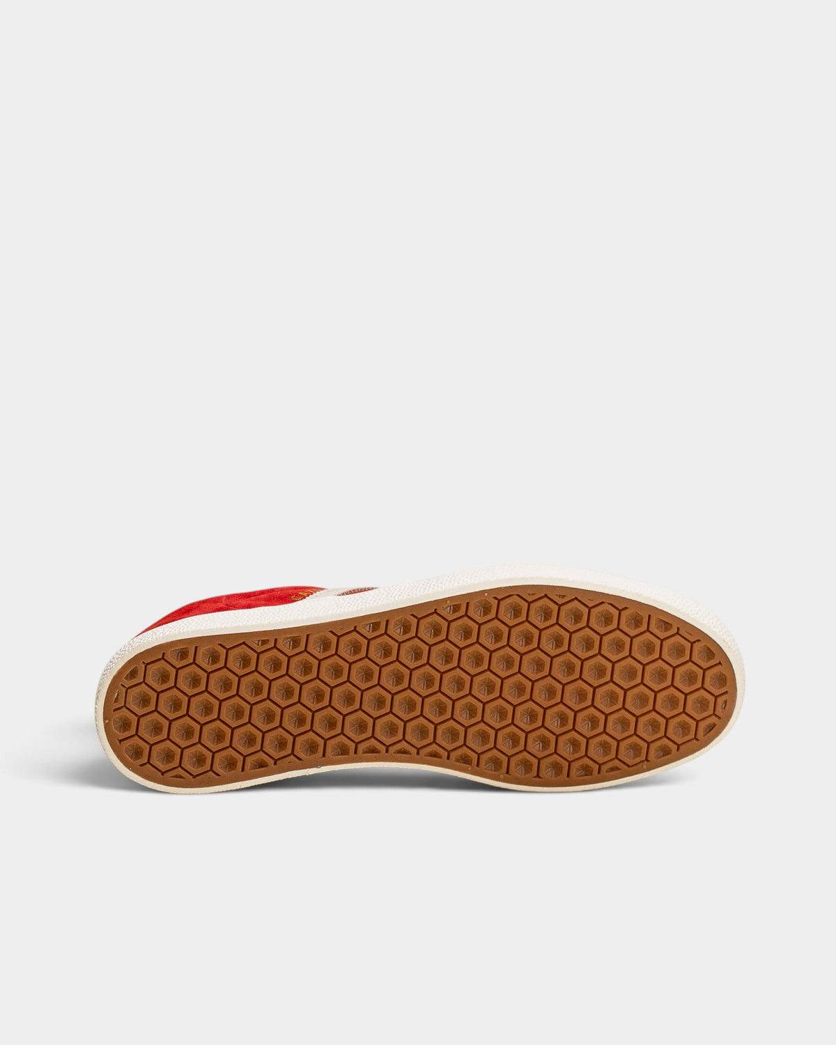 adidas Skateboarding Gazelle ADV Shoes - Better Scarlet / Chalk White / Gold Metallic