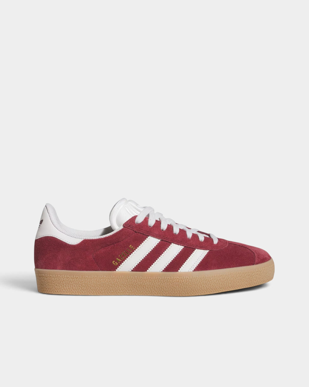adidas Skateboarding Gazelle ADV Shoes - Shadow Red / Crystal White / Gold Metallic