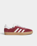 adidas Skateboarding Gazelle ADV Shoes - Shadow Red / Crystal White / Gold Metallic