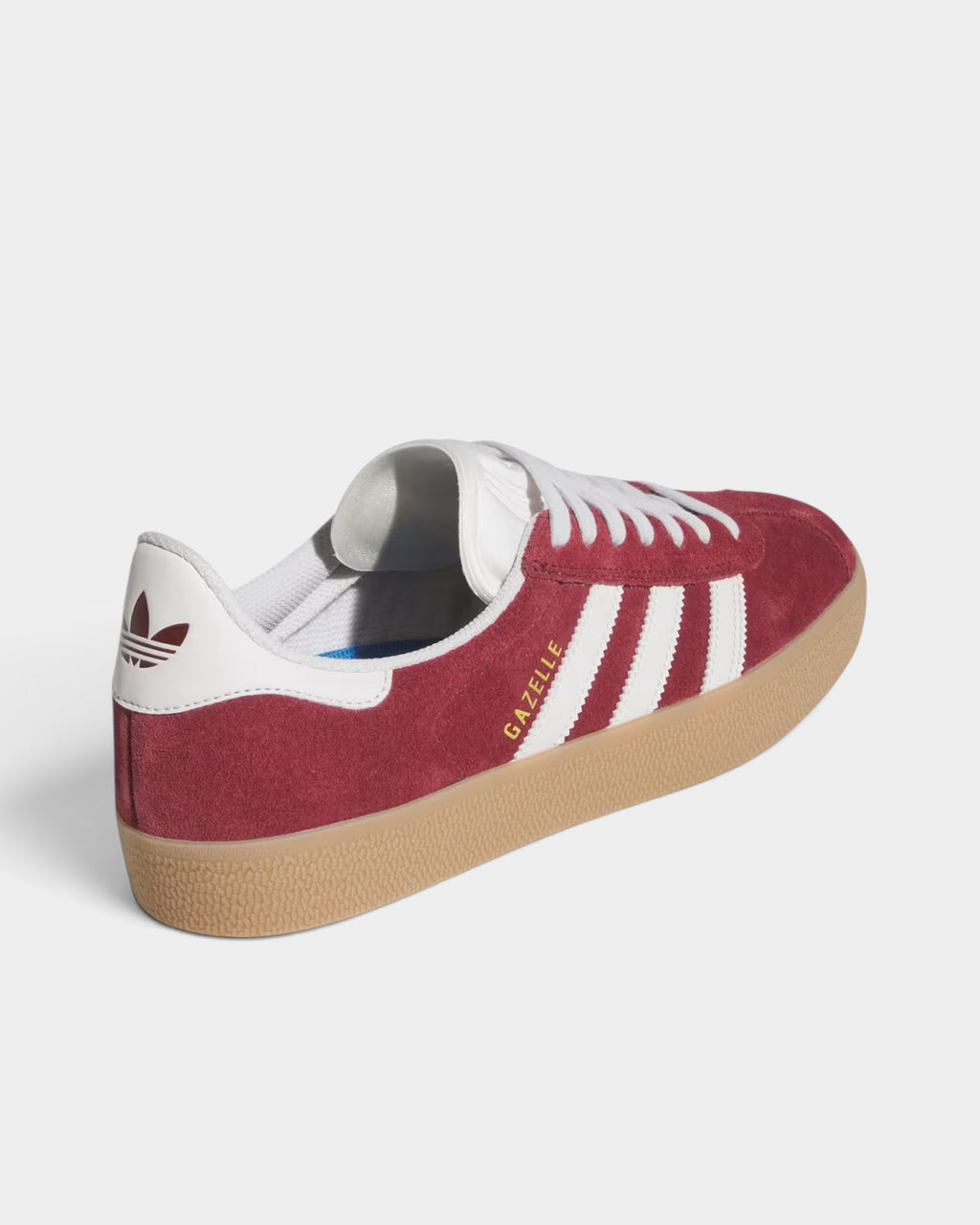 adidas Skateboarding Gazelle ADV Shoes - Shadow Red / Crystal White / Gold Metallic