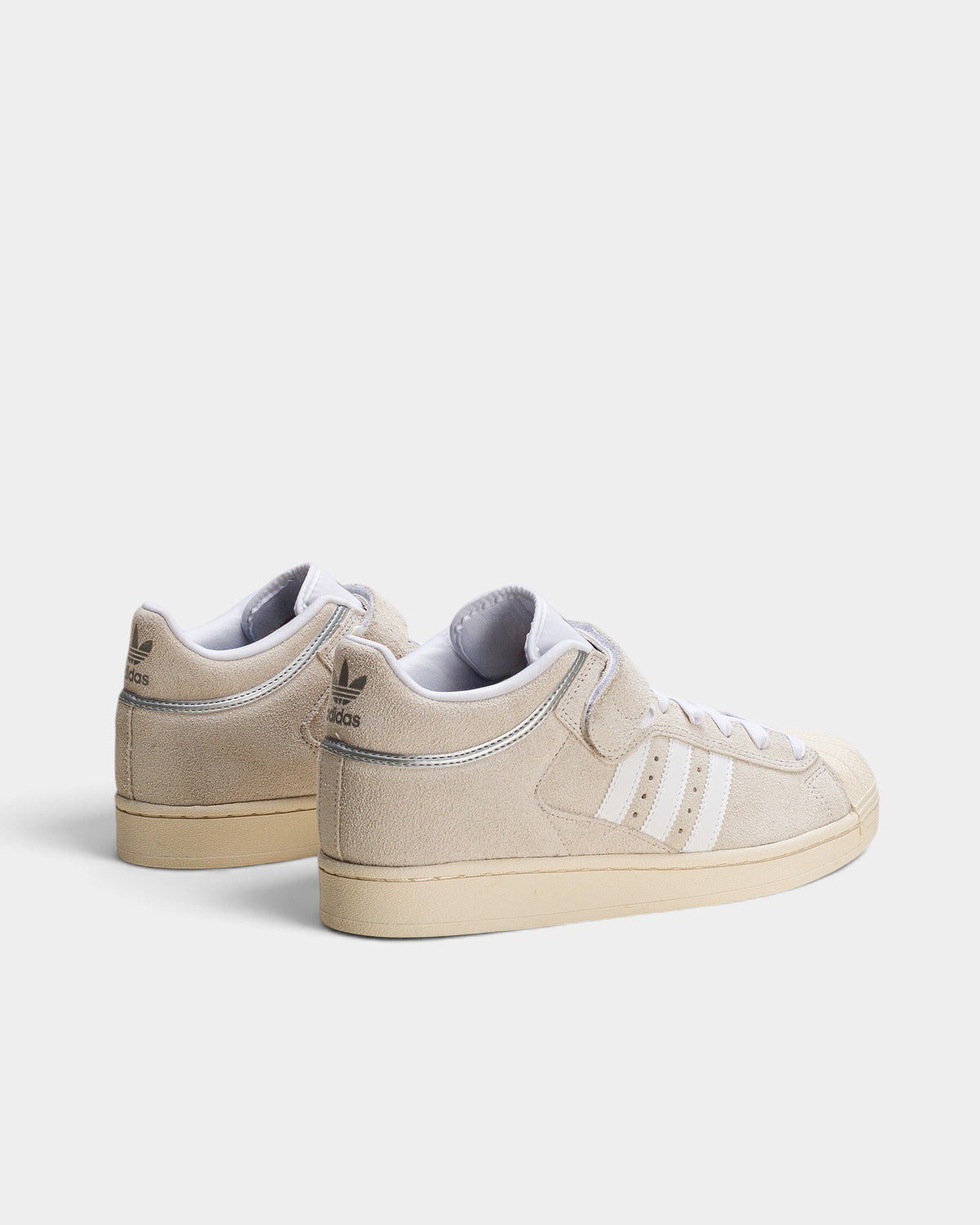 adidas Skateboarding Pro Shell ADV Shoes - Footwear White / Metallic Silver / Cloud White